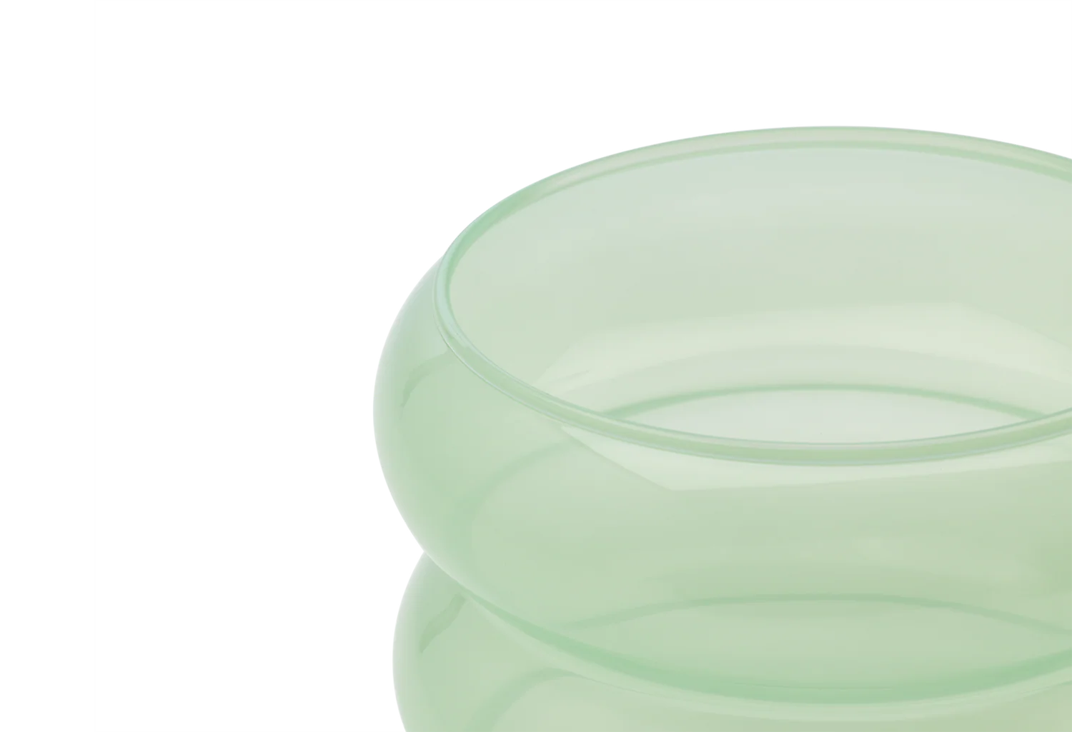 Vase BUBBLE grünes Glas