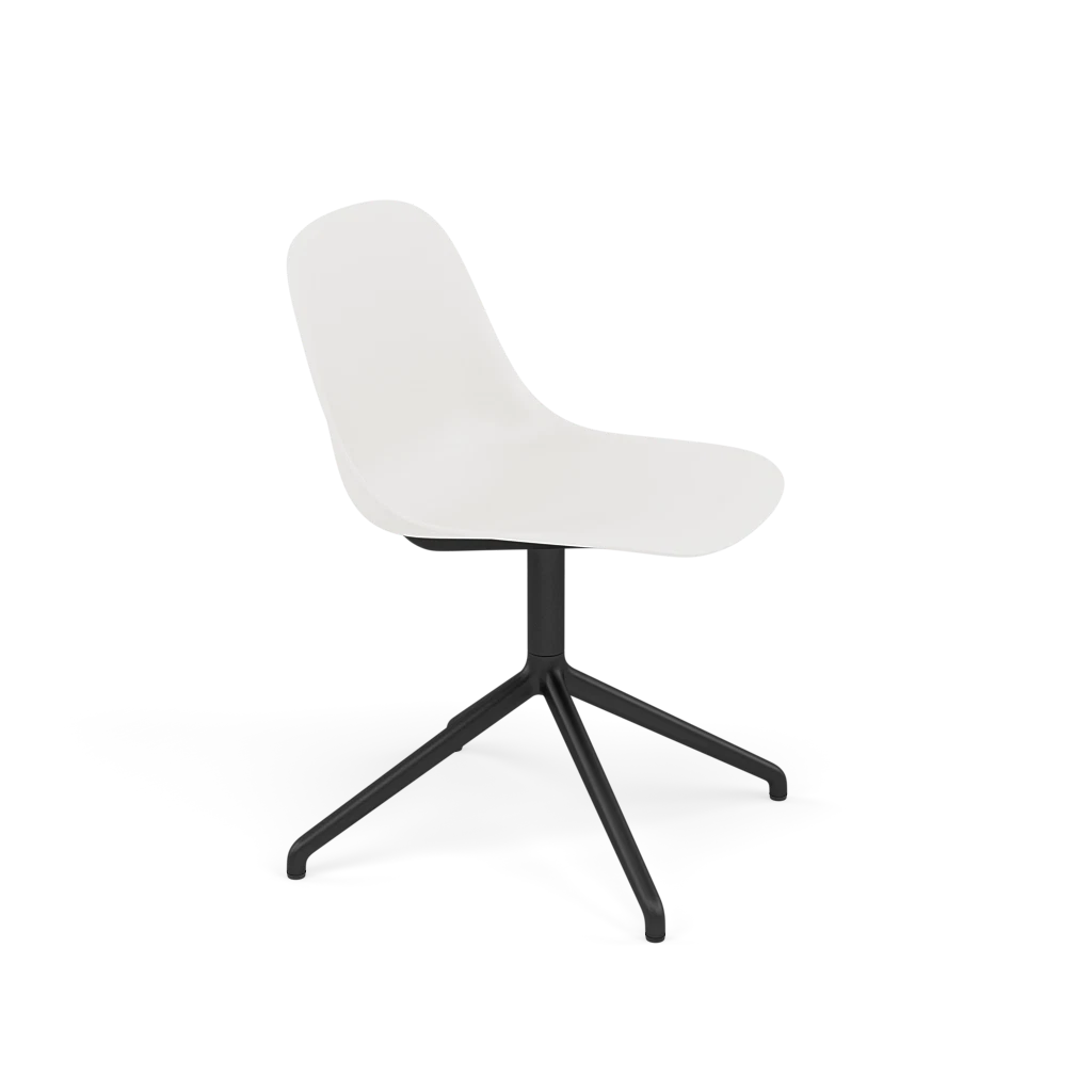 FIBER White Swivel Chair