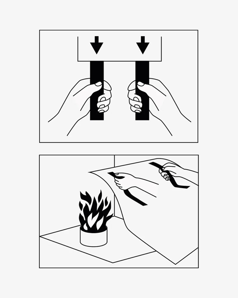 Feuerlöschdecke Koc gaśniczy FIRE BLANKET wiśniowy