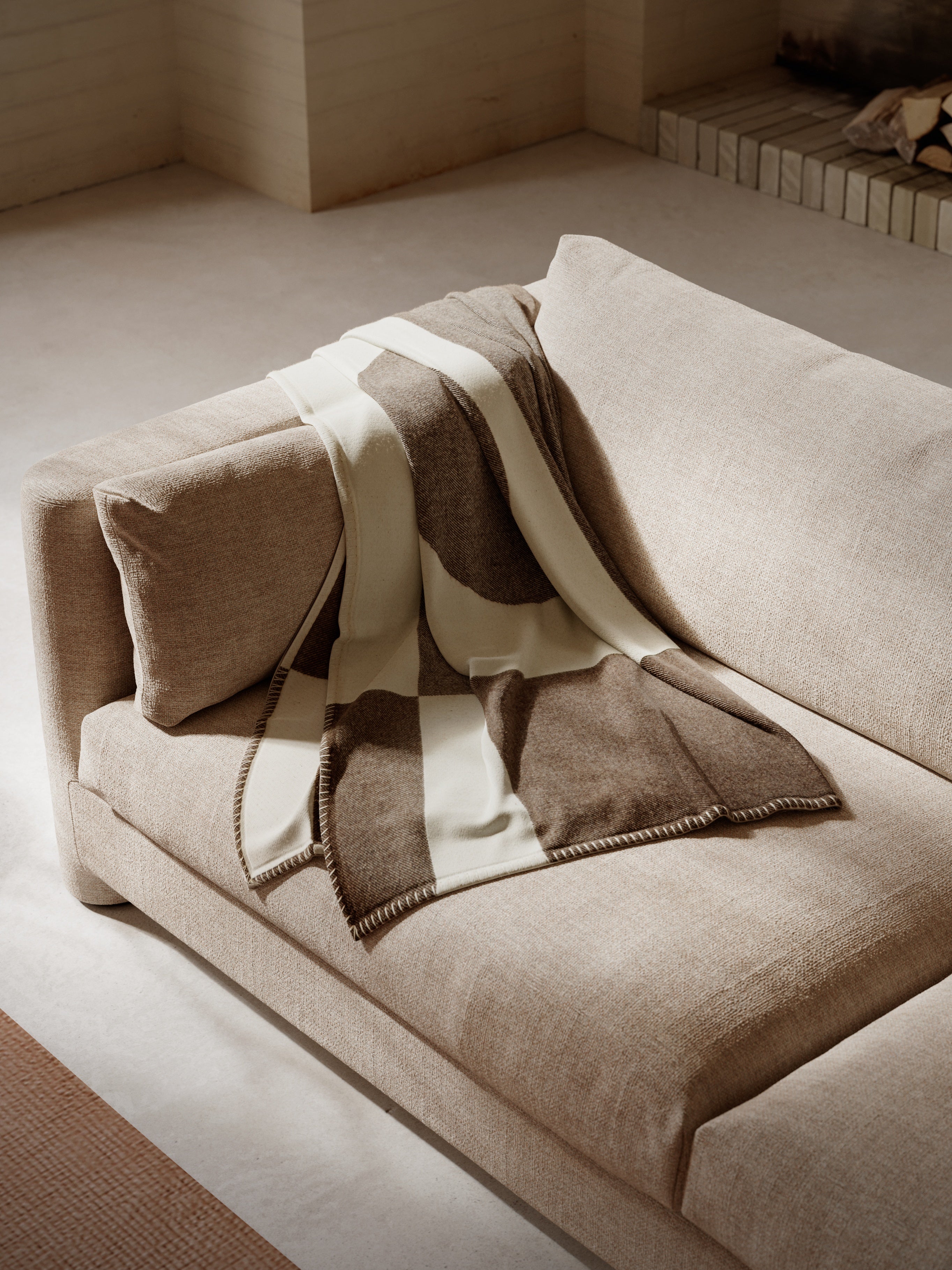 ION upholstered 3-seater sofa