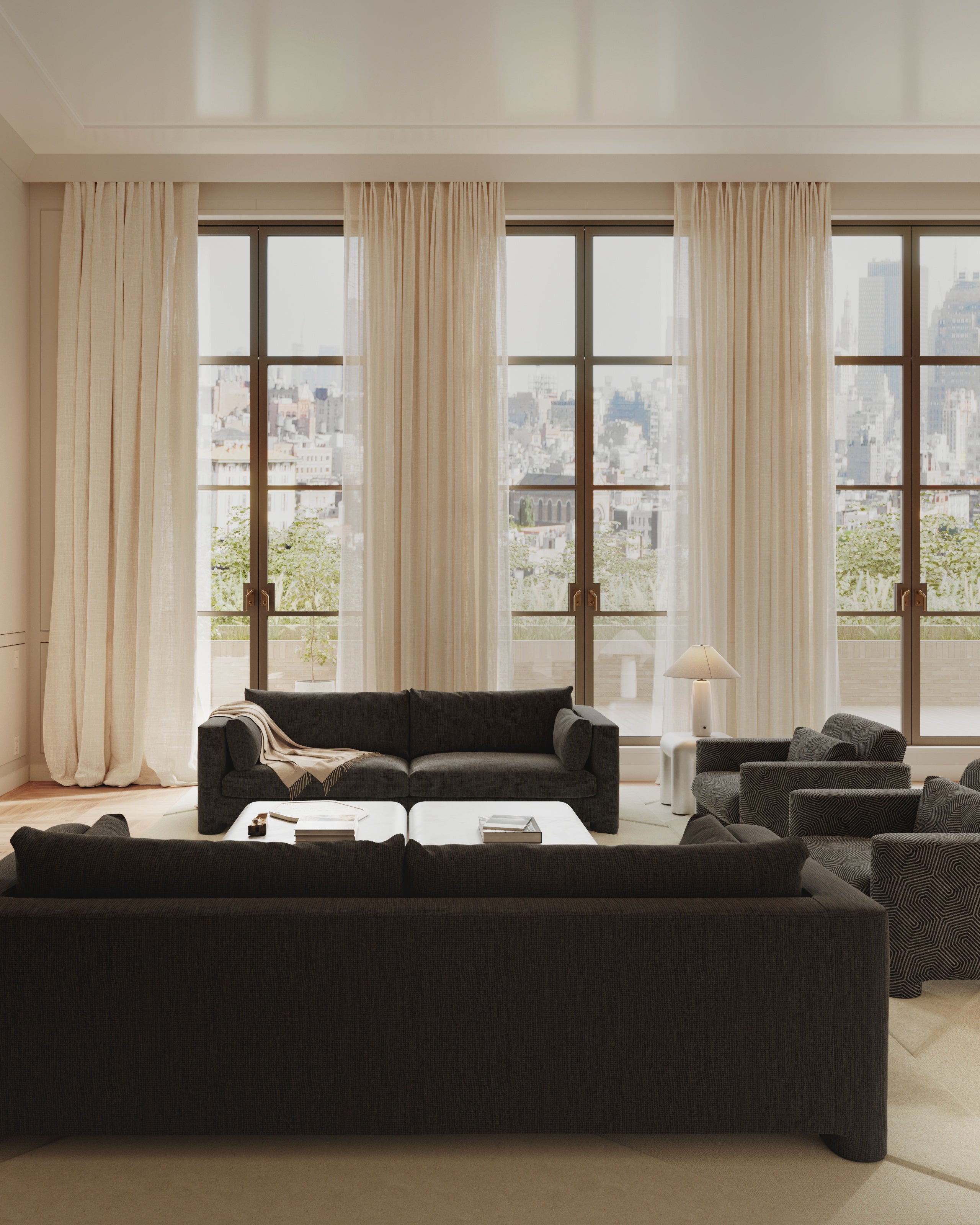 Tafellamp BATON beige