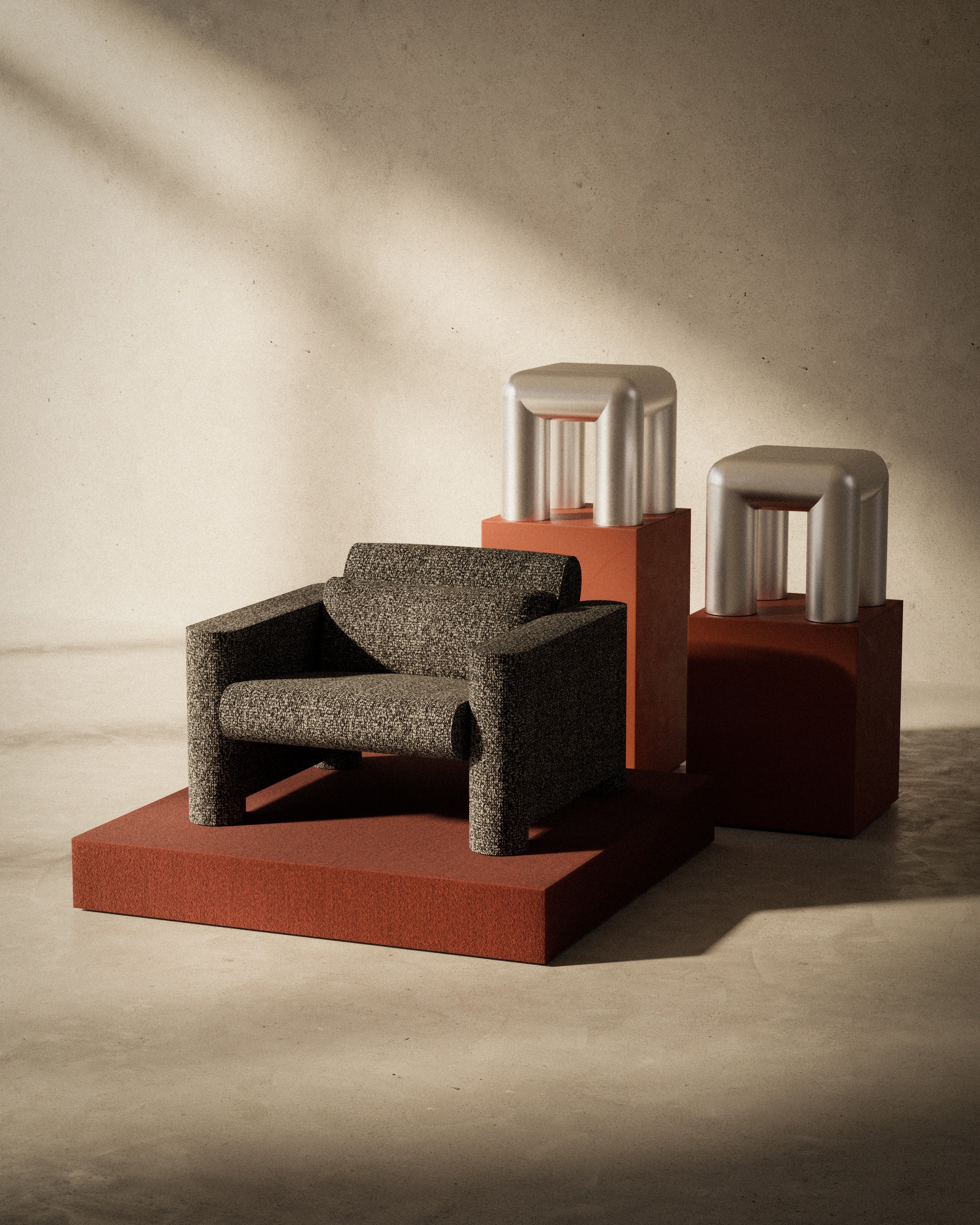 Beistelltisch CUBIO Aluminium