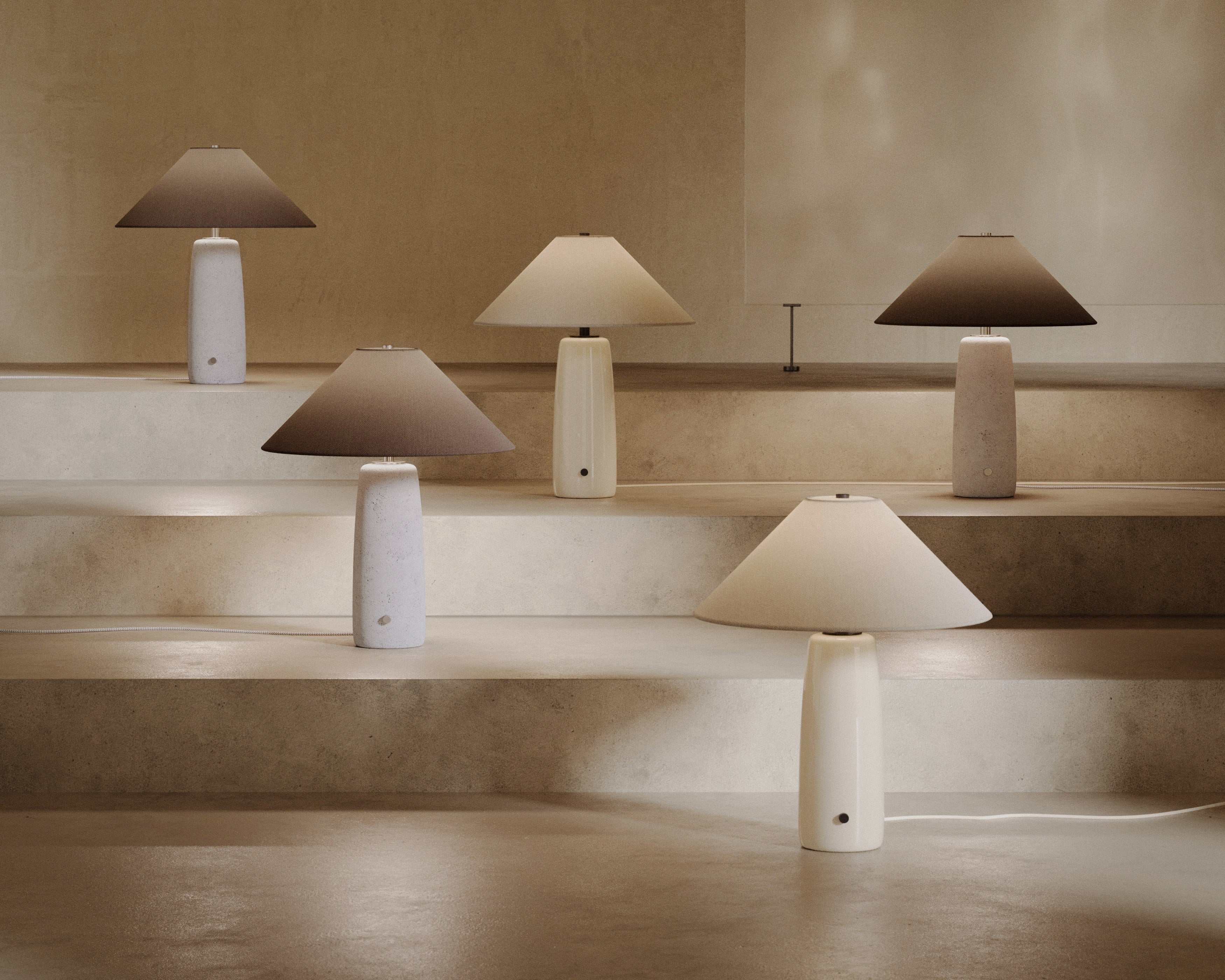 Tafellamp BATON beige