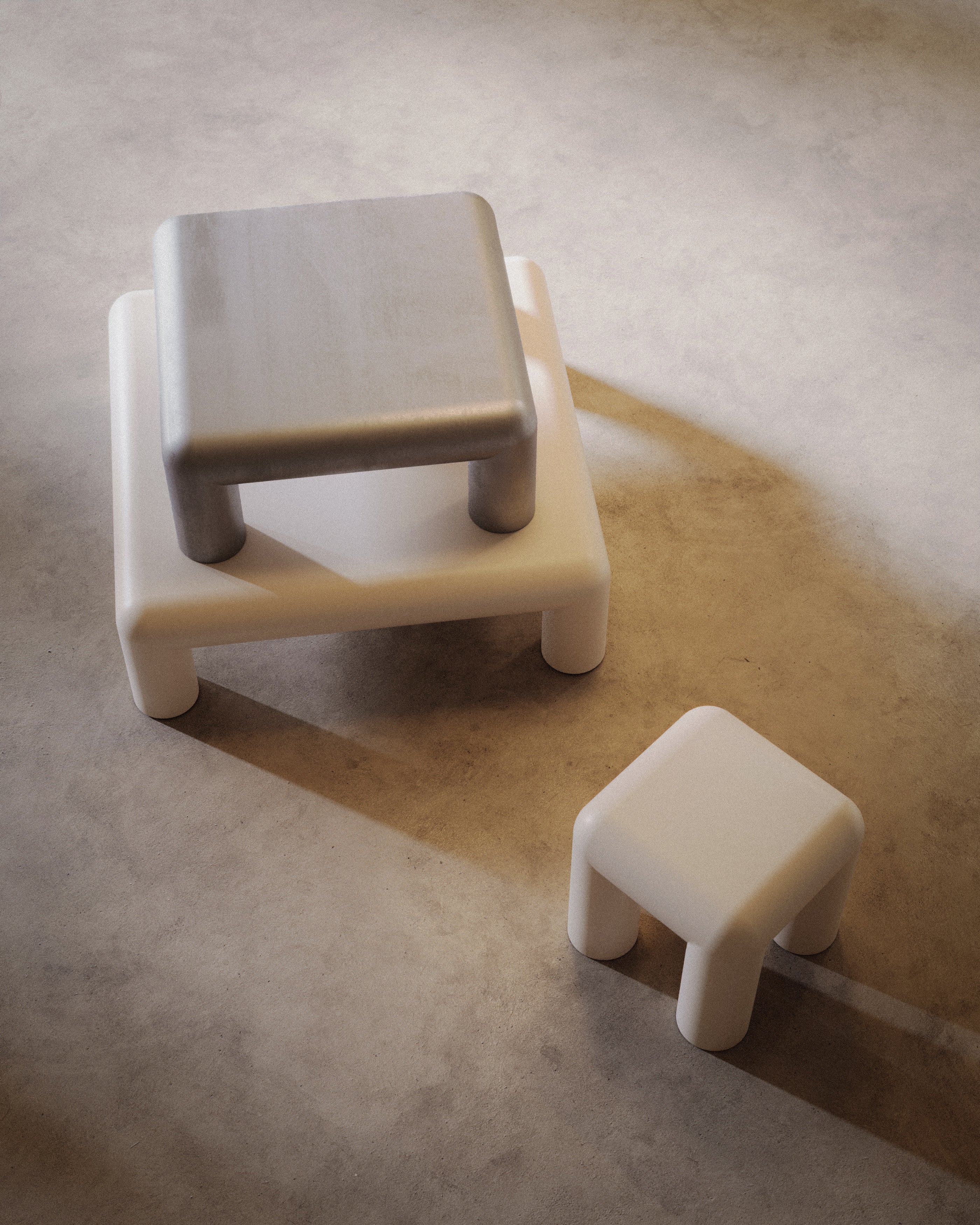 Lichtbeige CUBIO salontafel