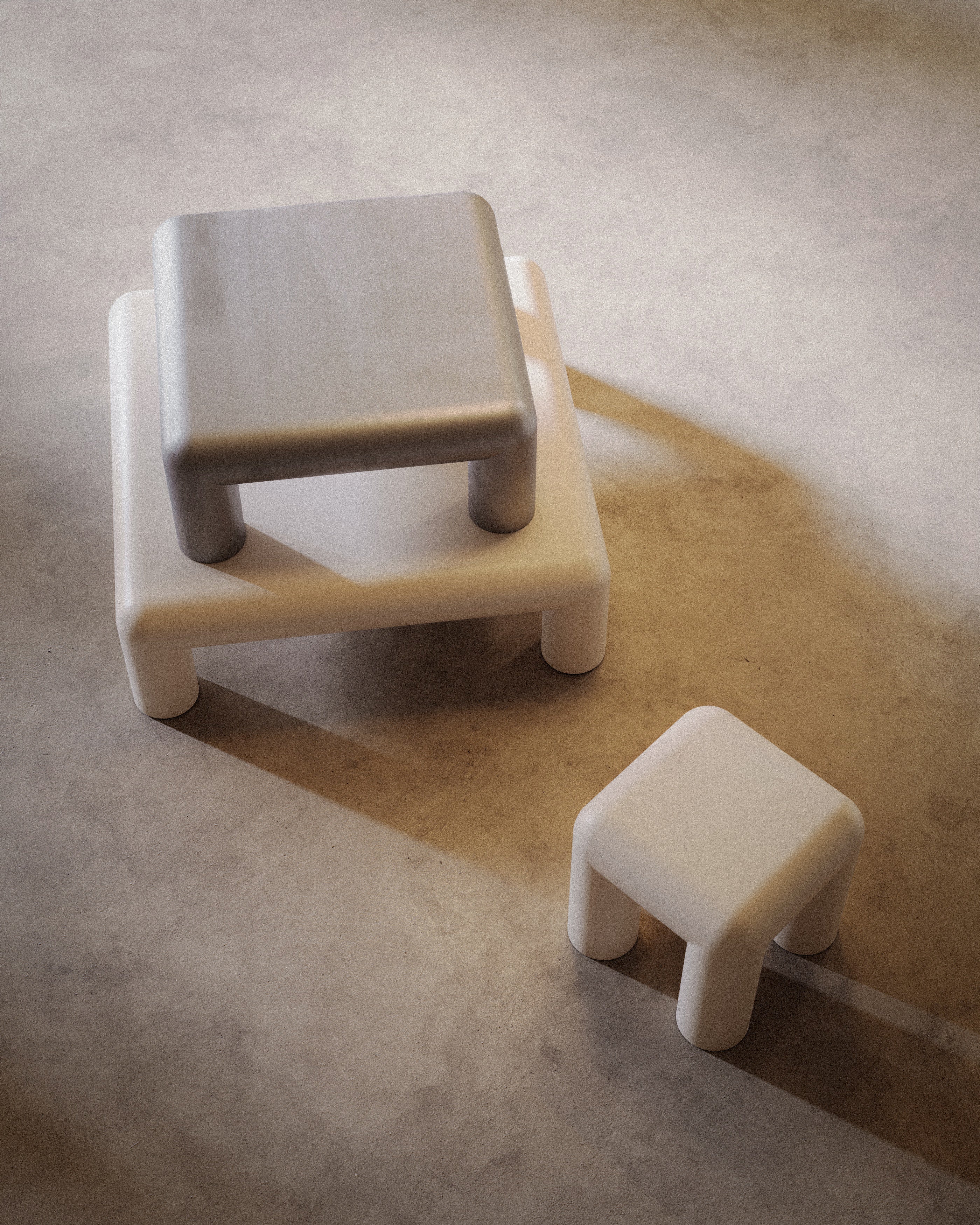 CUBIO Light Beige Side Table