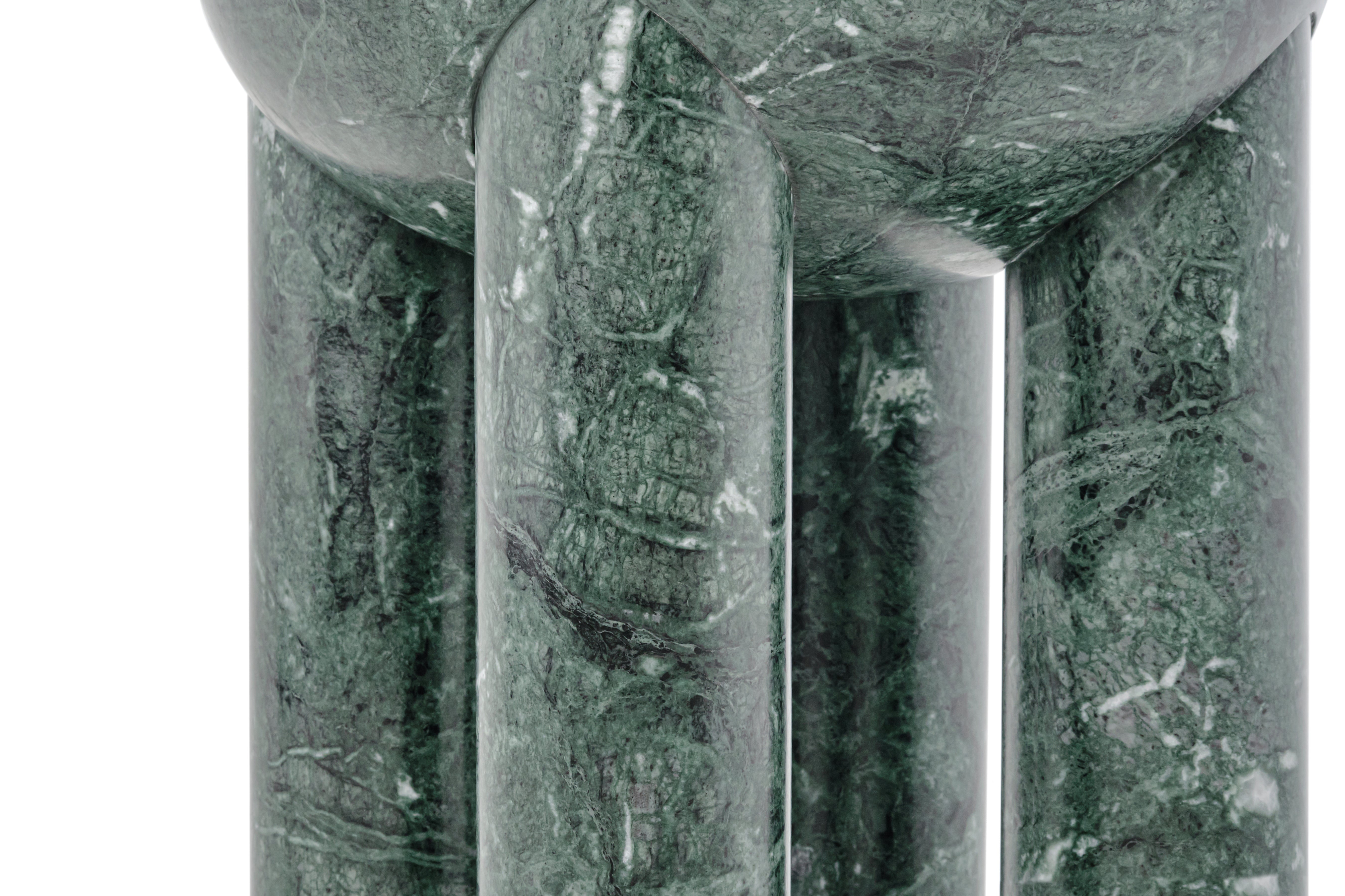 Kaffeetisch FREYJA 3 - NUMMERIERTE EDITION grüner Marmor