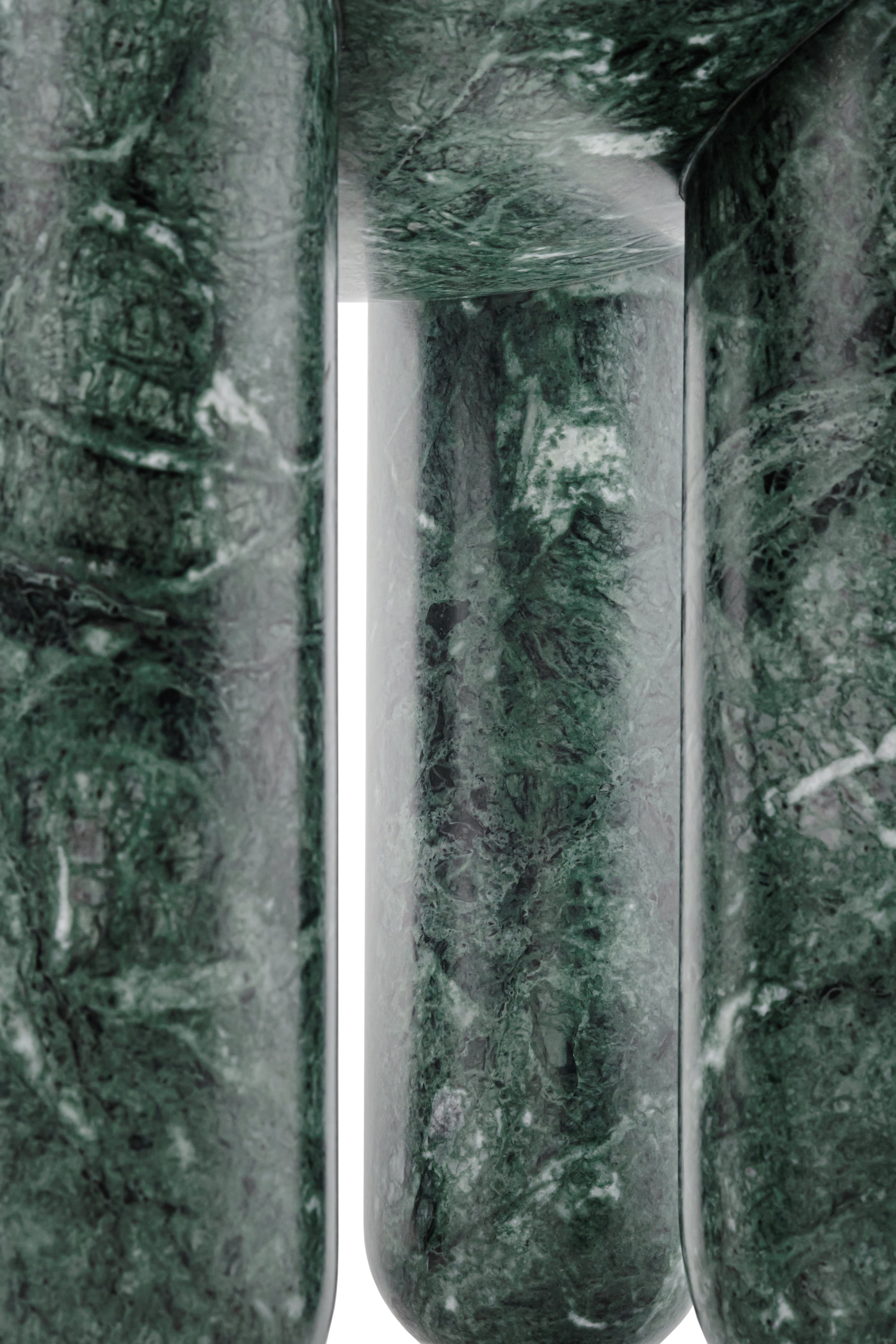 Kaffeetisch FREYJA 3 - NUMMERIERTE EDITION grüner Marmor