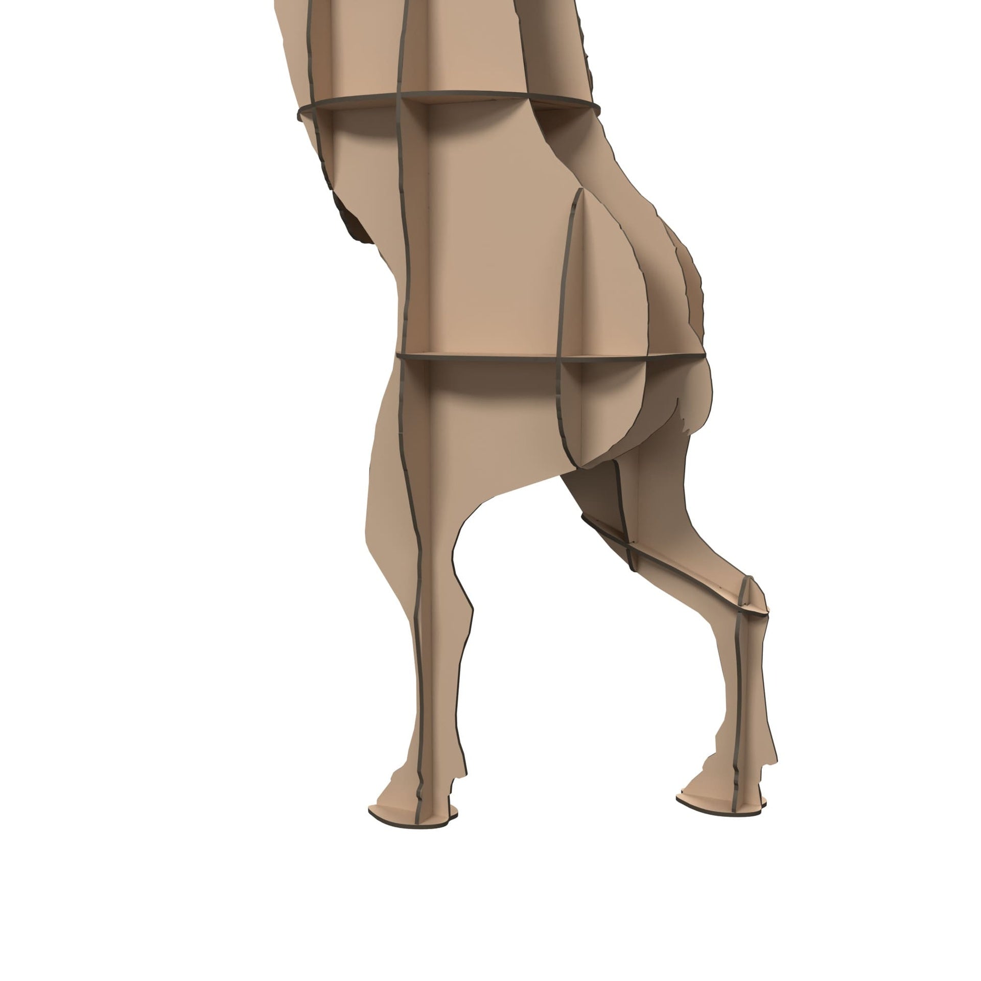 Beige FAUSTO boekenkast