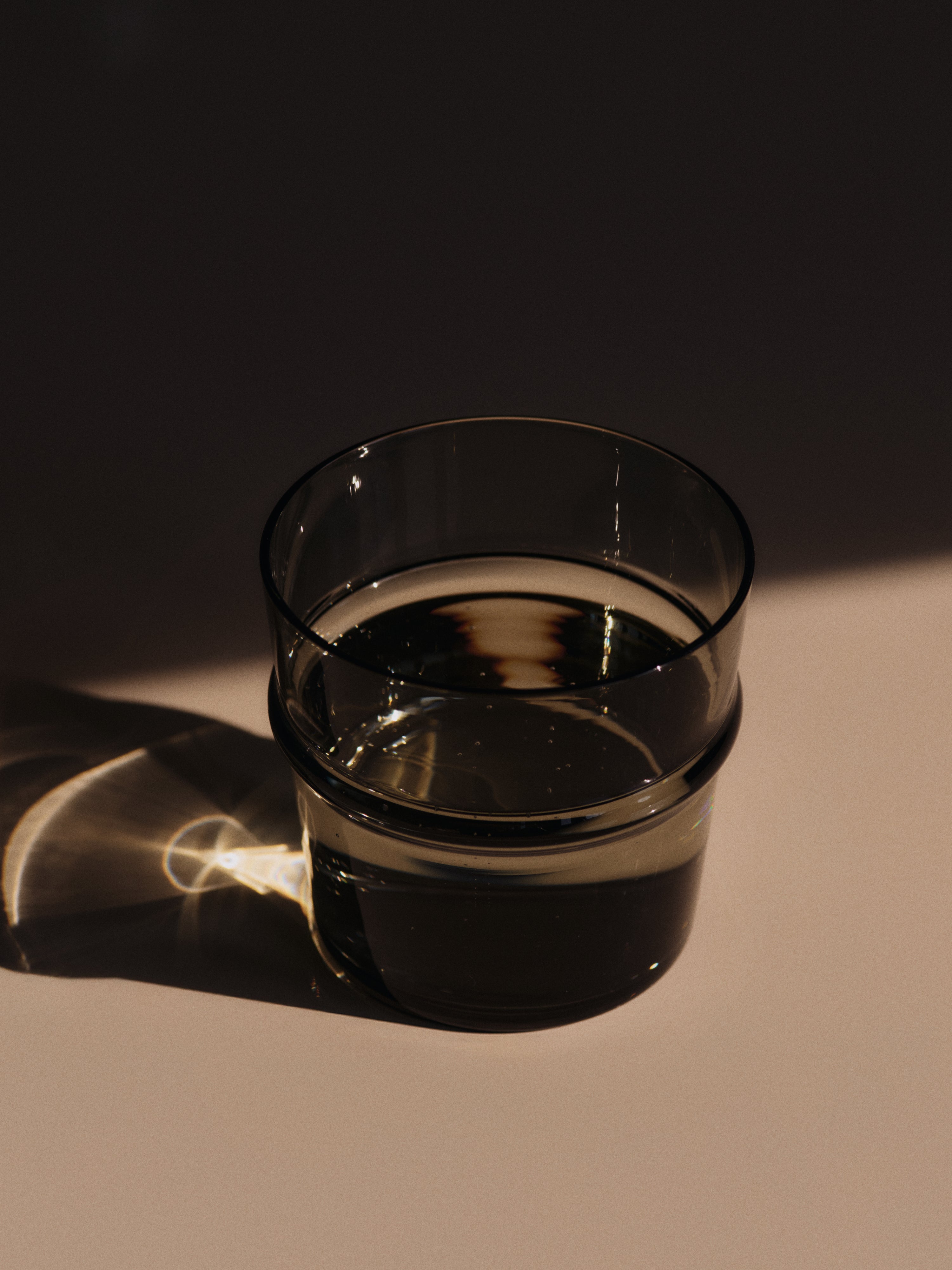 Set von BOYA Gläsern aus rauchigem Glas