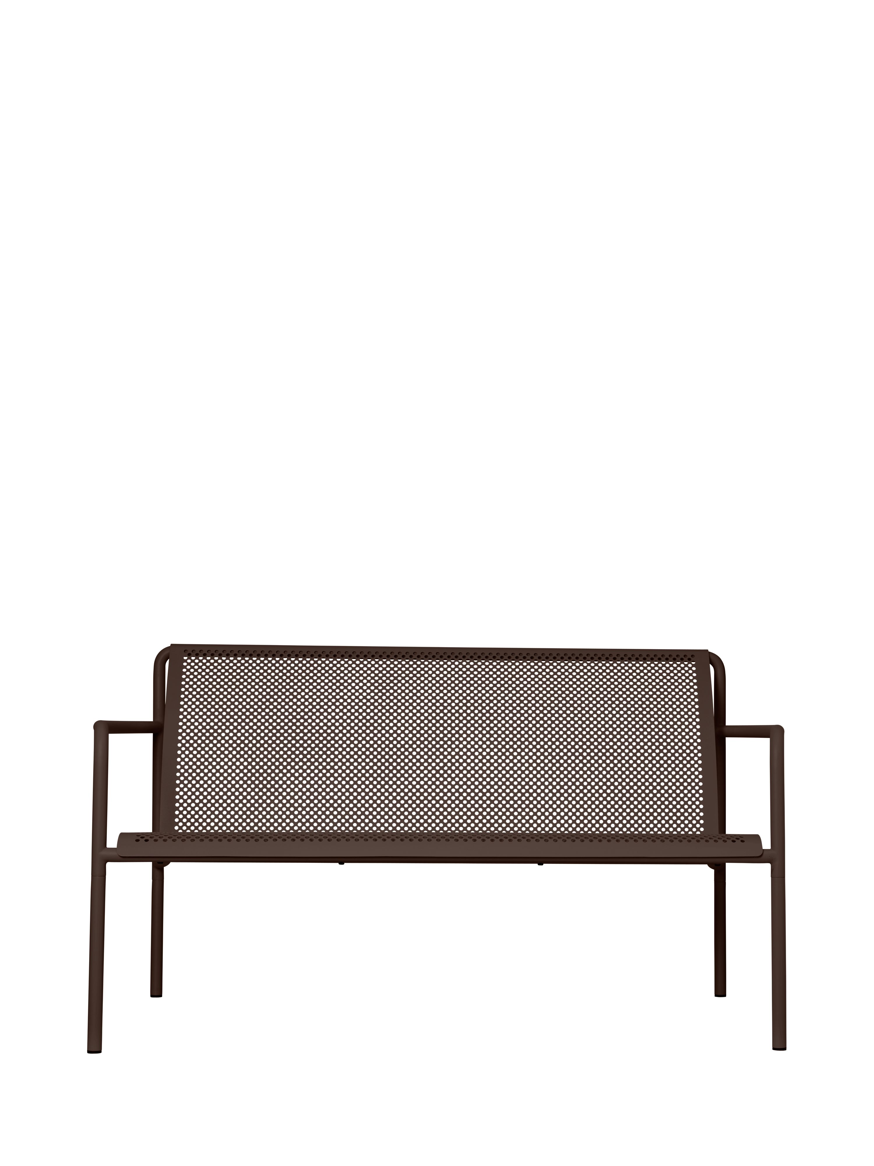 2-seater garden sofa DAPPLE dark chocolate