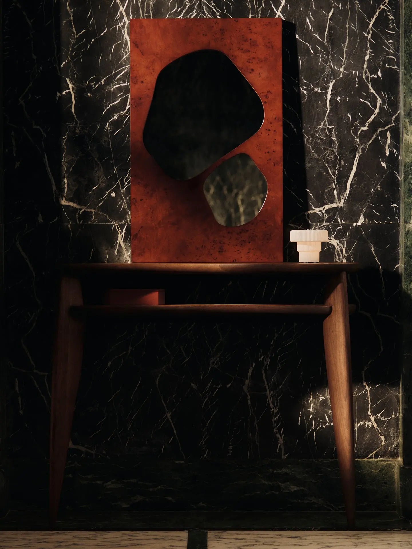 Draagbare lamp RIPPLE wit
