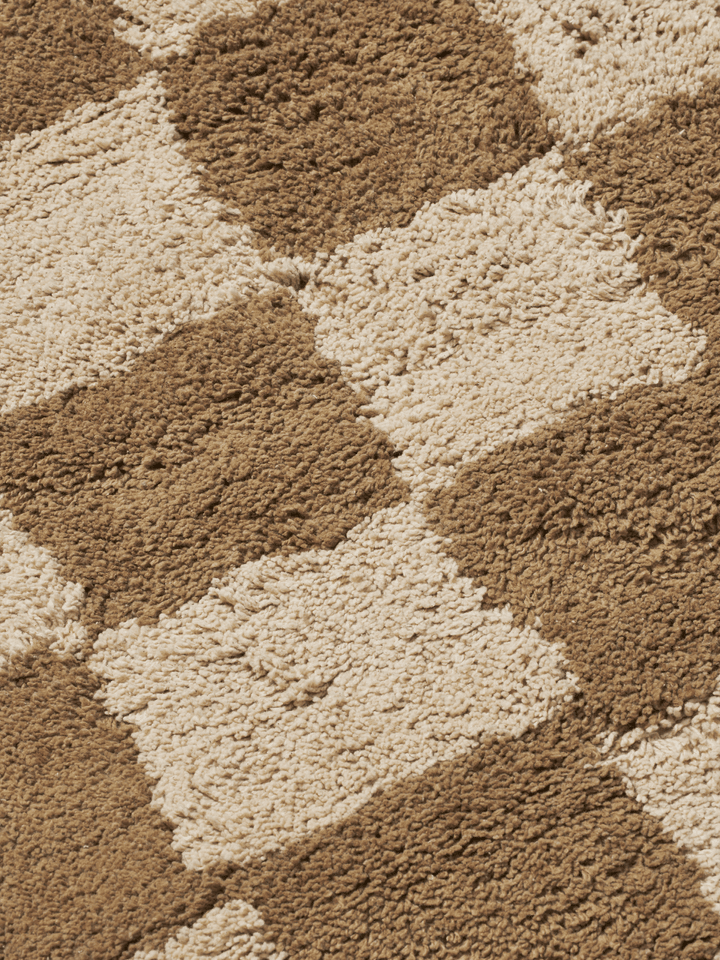 Teppich MARA braun mit sandfarbenem