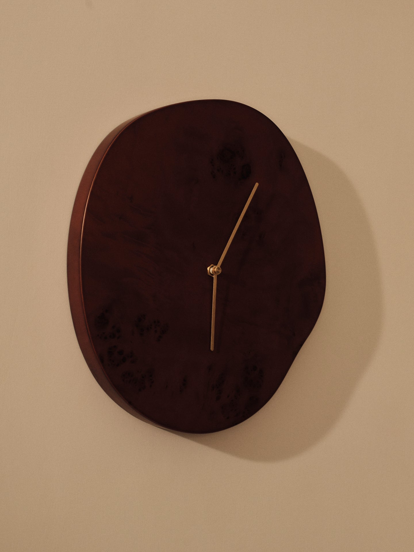 Wandklok MELT rood