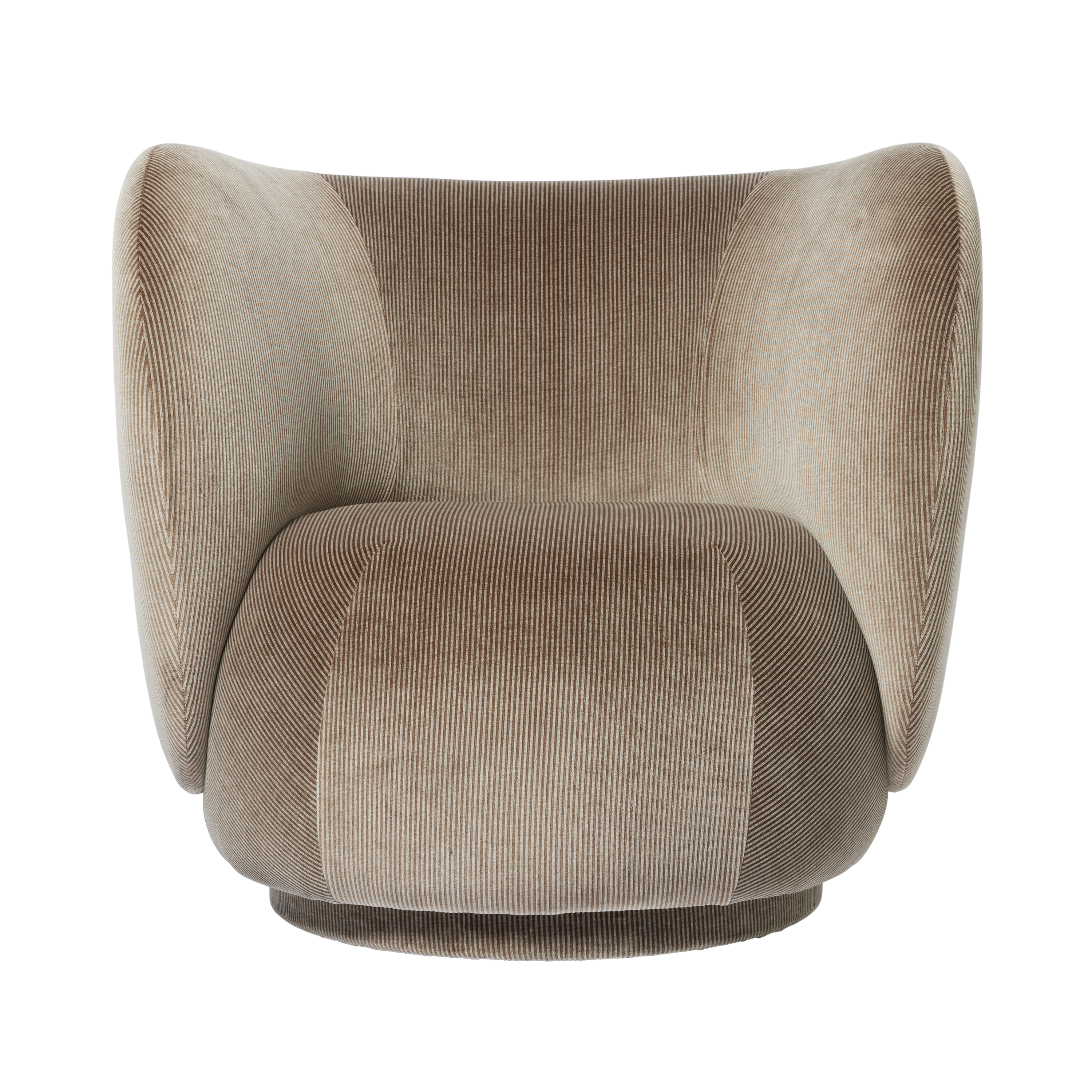 Draaistoel RICO LOUNGE Devoré Velvet kiezelgrijs