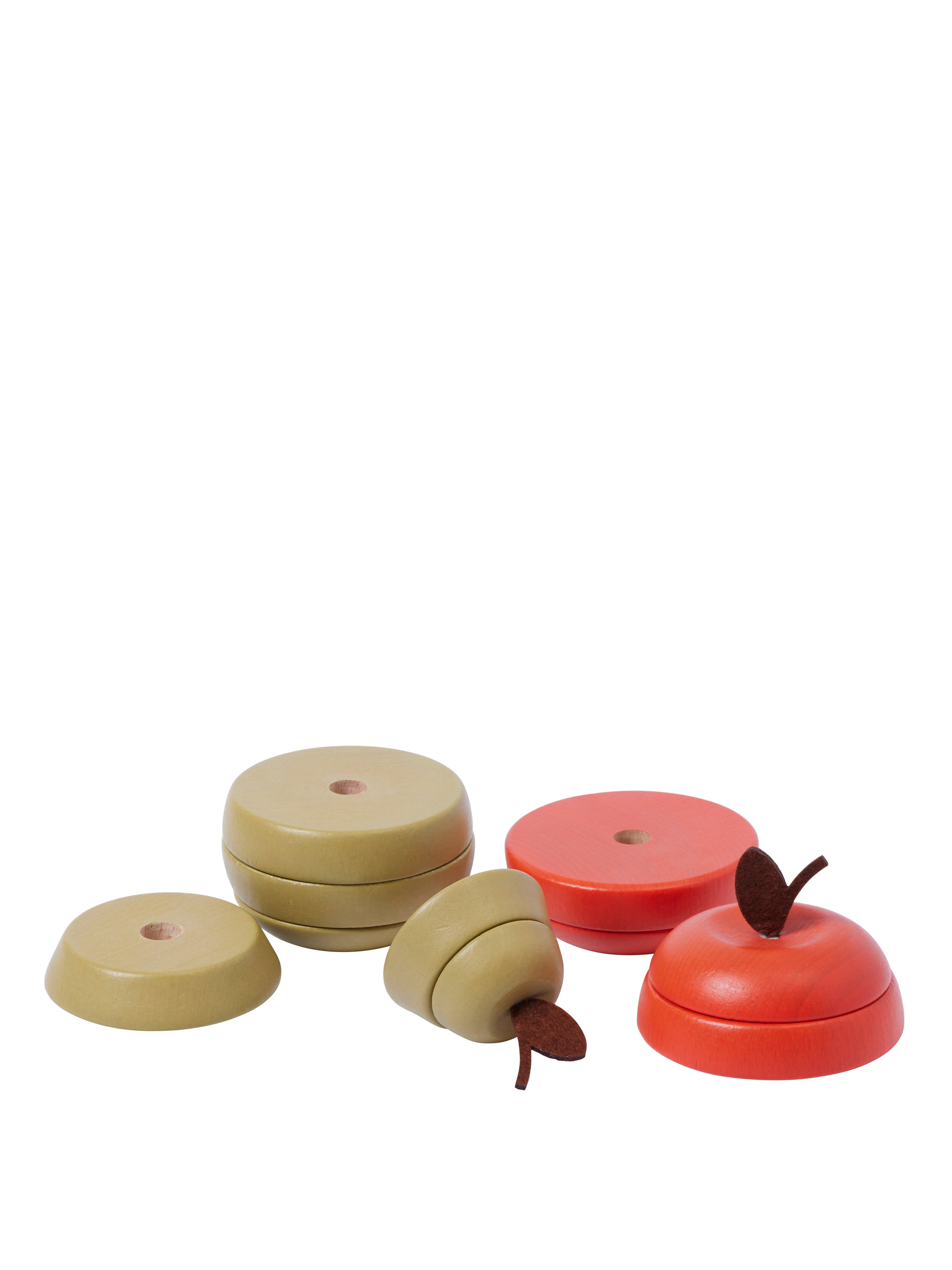 Stacking Apple and Pear Toy Set Beech Wood