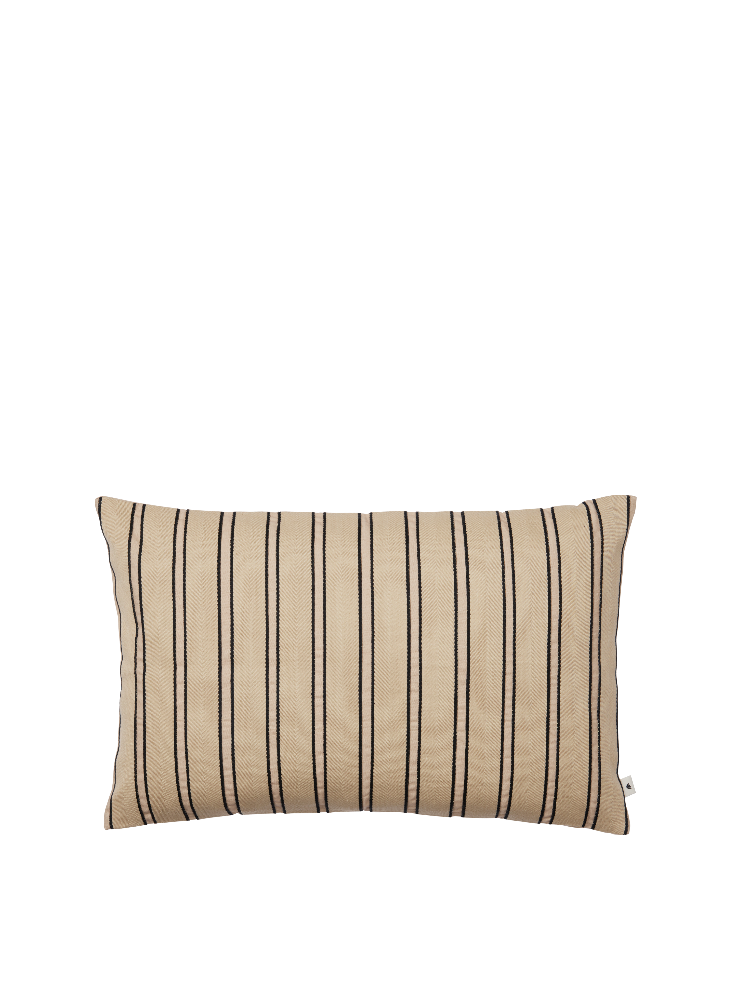 Kussen TWILL beige met zwart