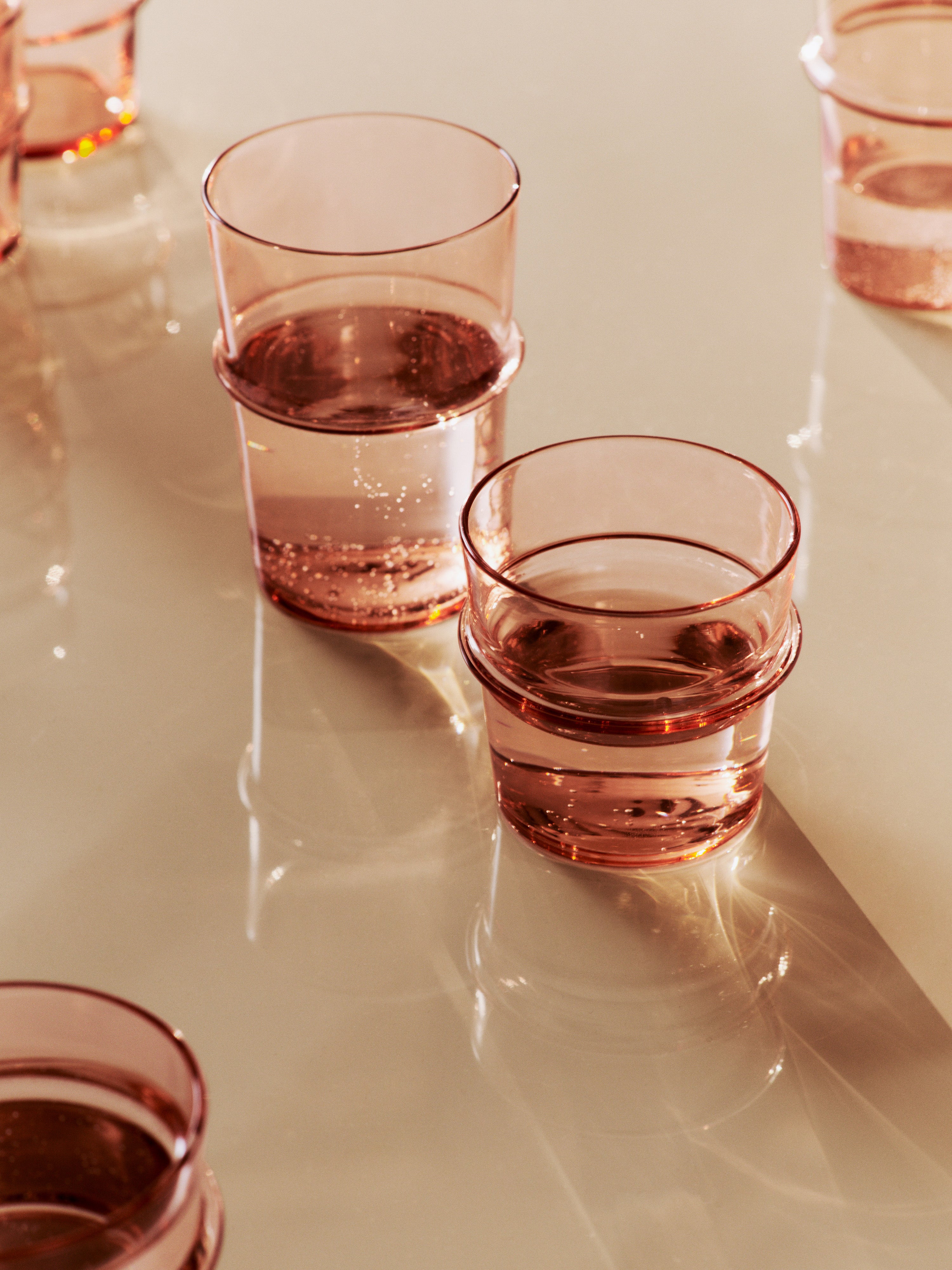 BOYA Glasses Set Pink Glass