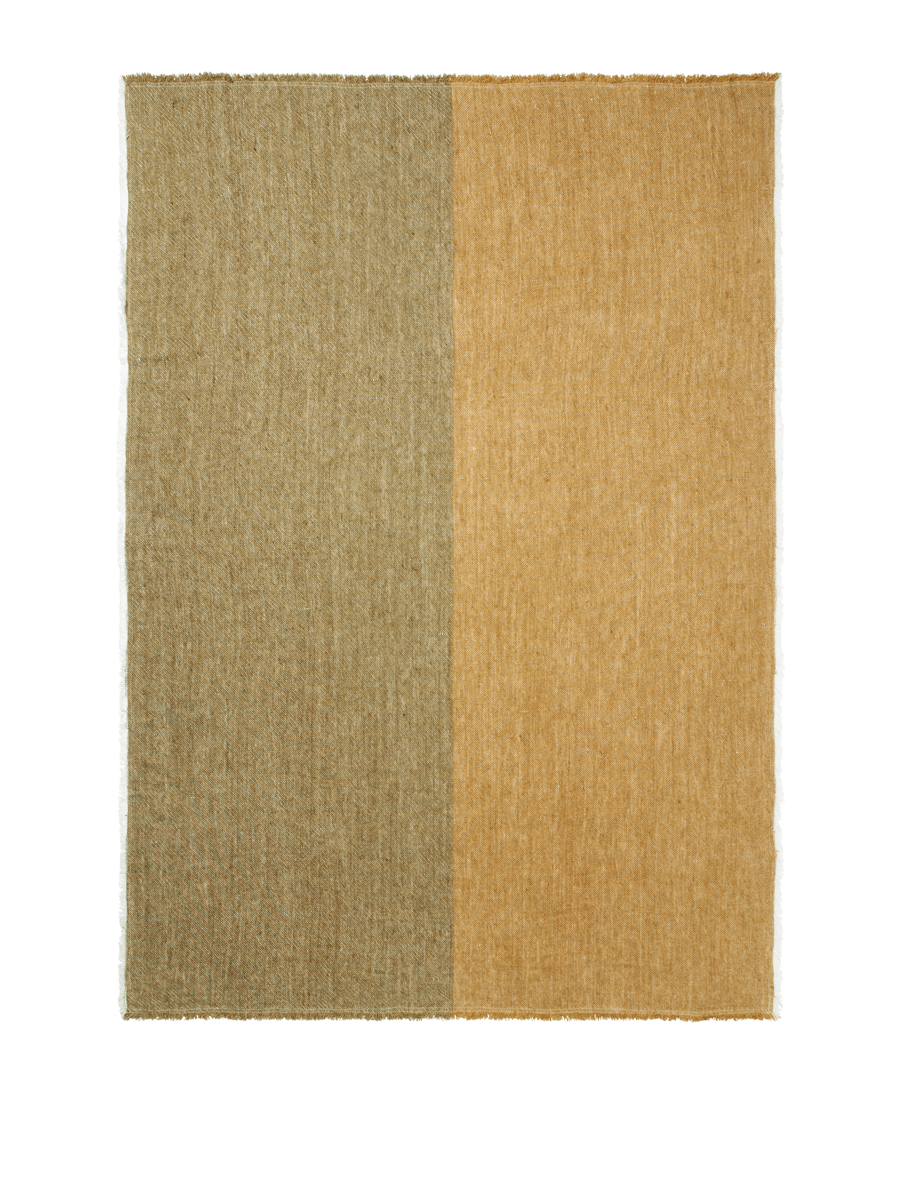 PILA khaki bedspread with antique gold