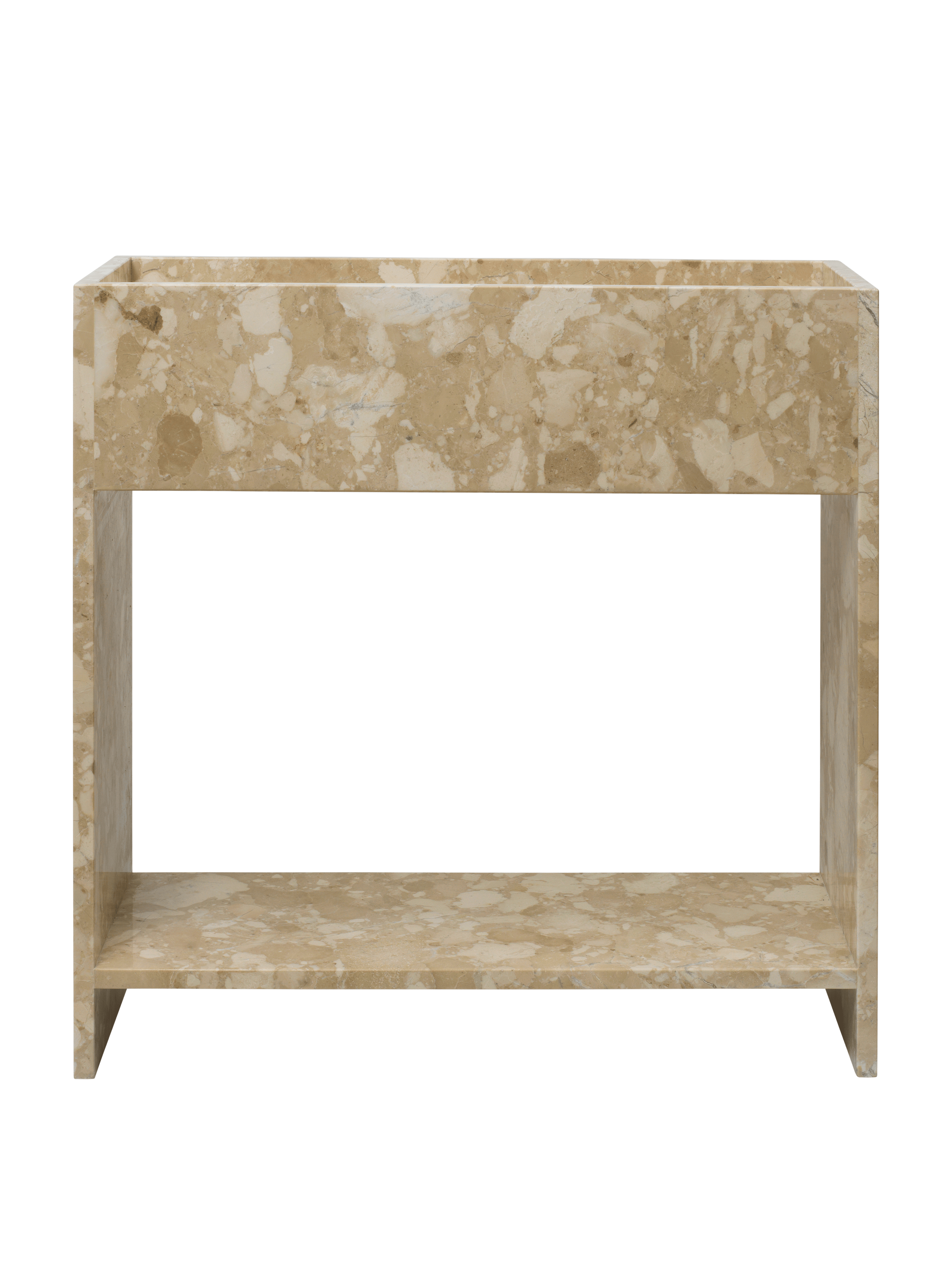 Konsola STONE PLANT BOX sandfarbener Marmor