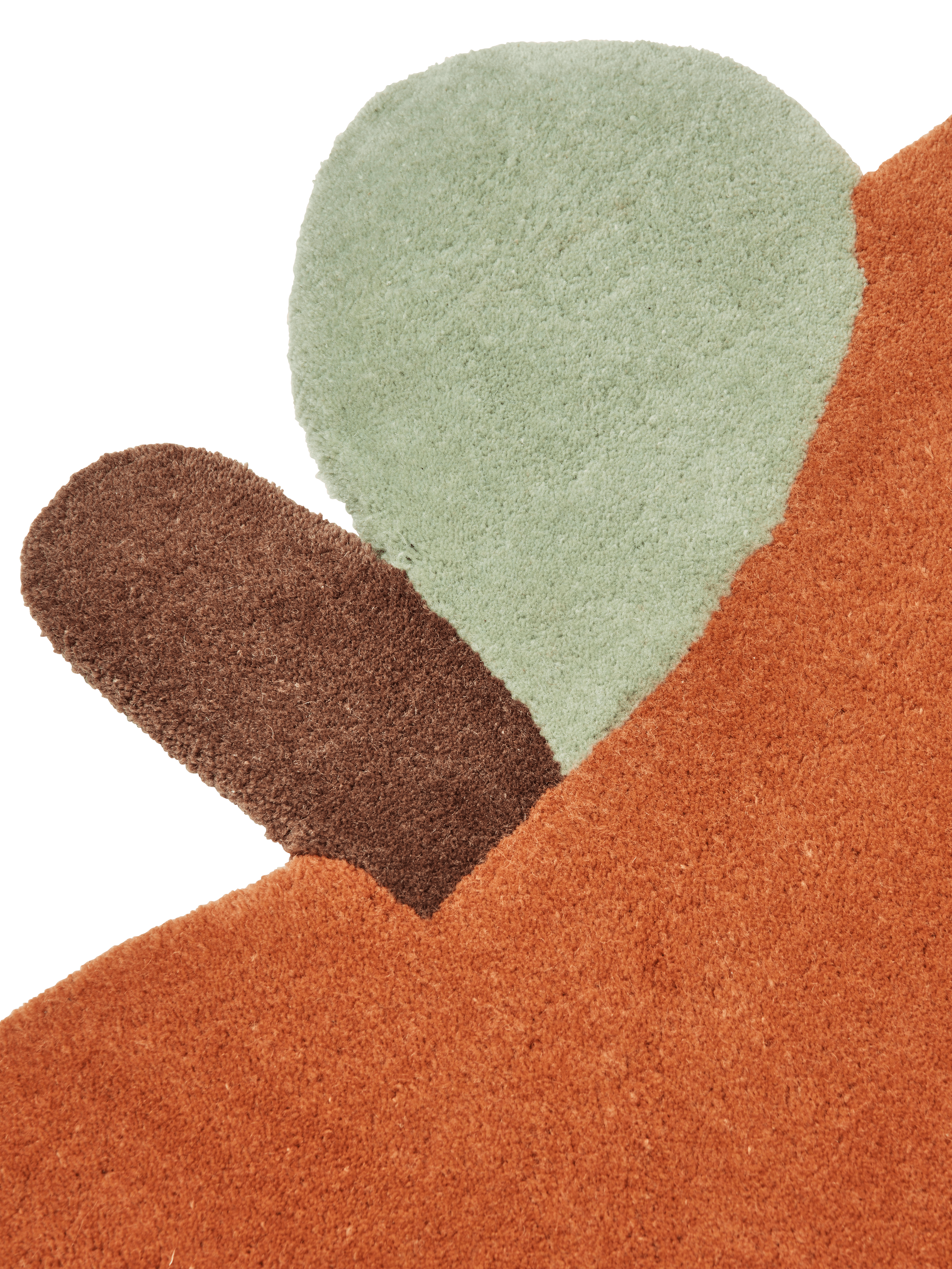 Children's rug APPLE brick with green