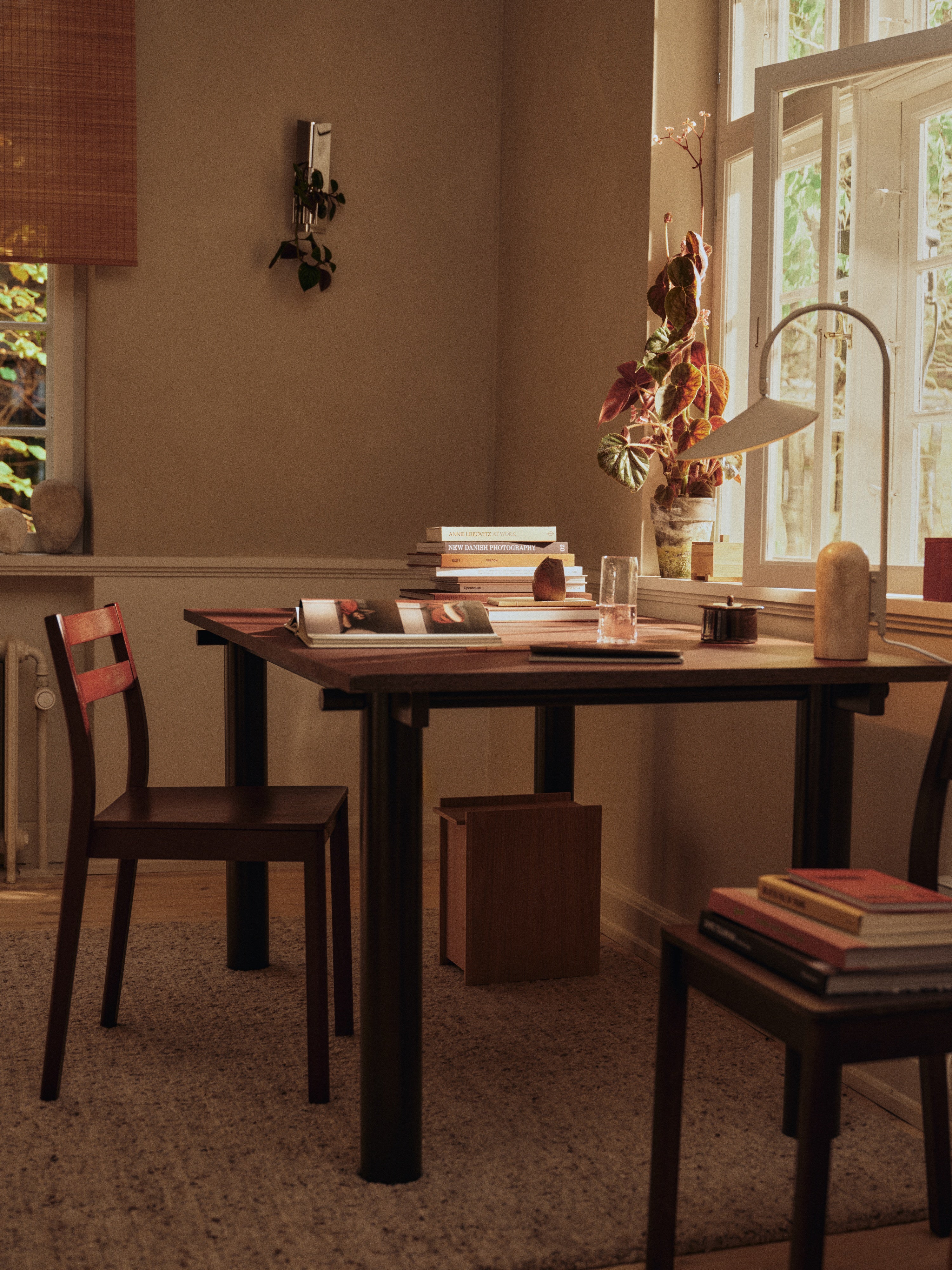 Stuhl BODA bordeaux Eichenfurnier