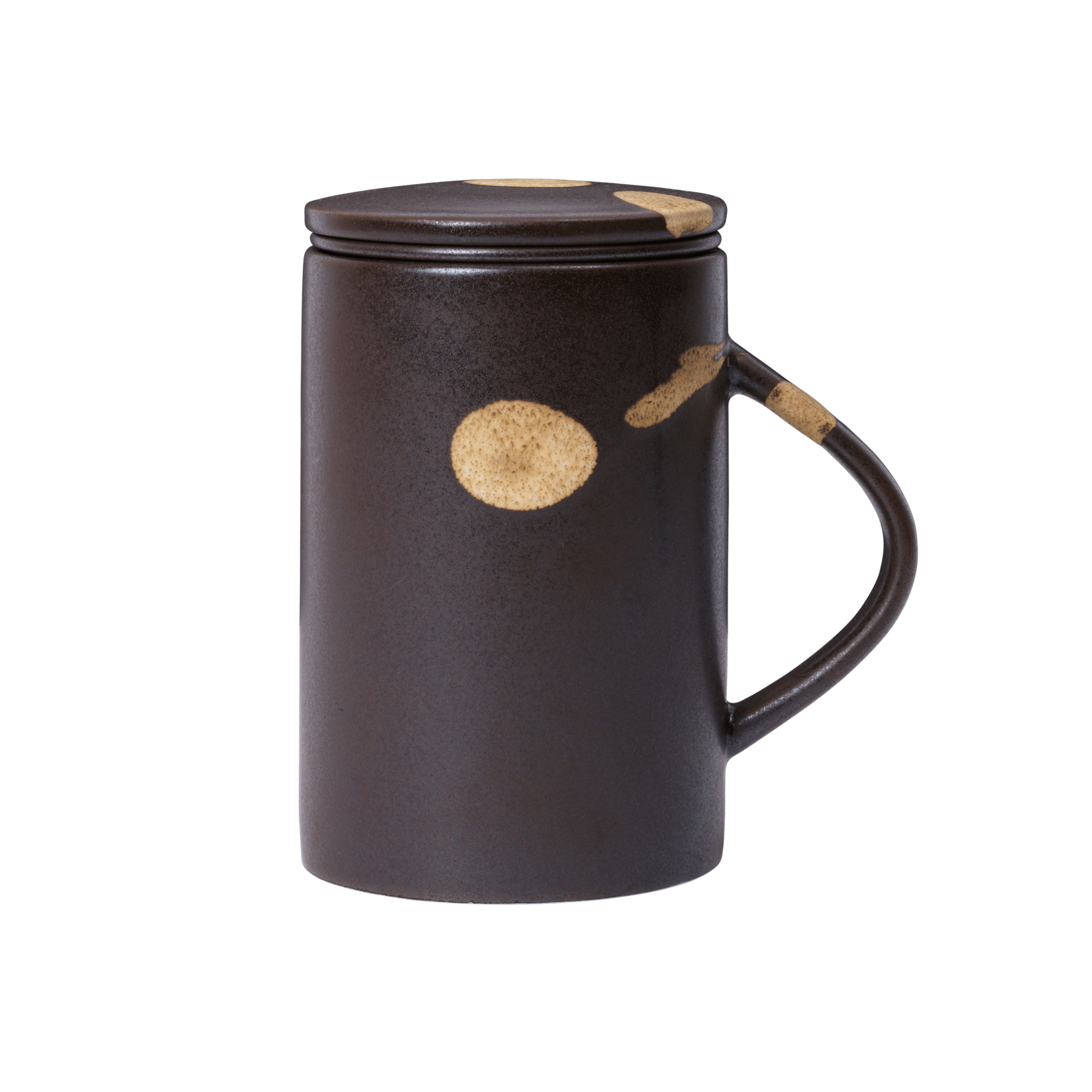 Kaffeebecher mit Deckel KOYO dunkelbraun
