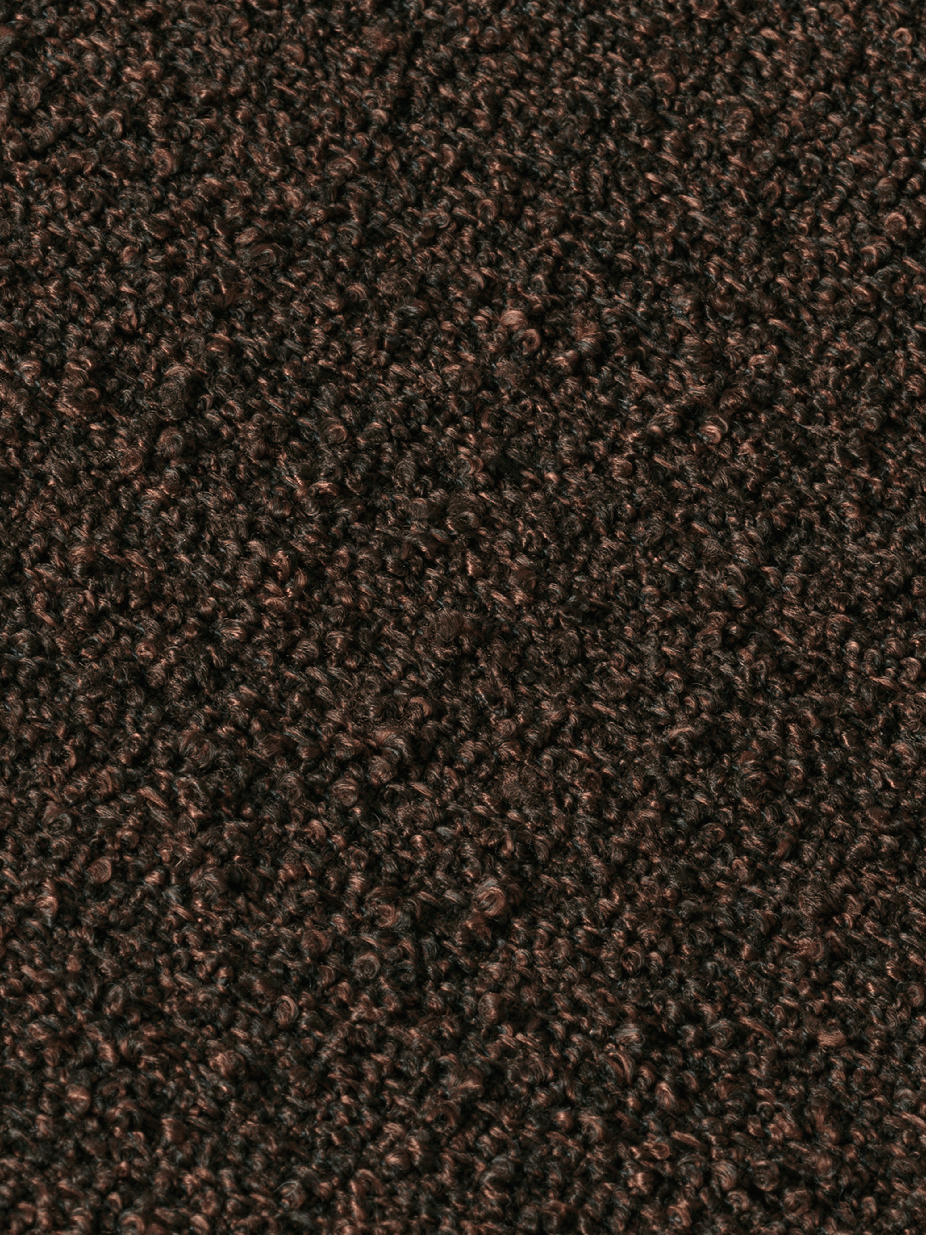 Outdoor Pouf ROULI brown boucle