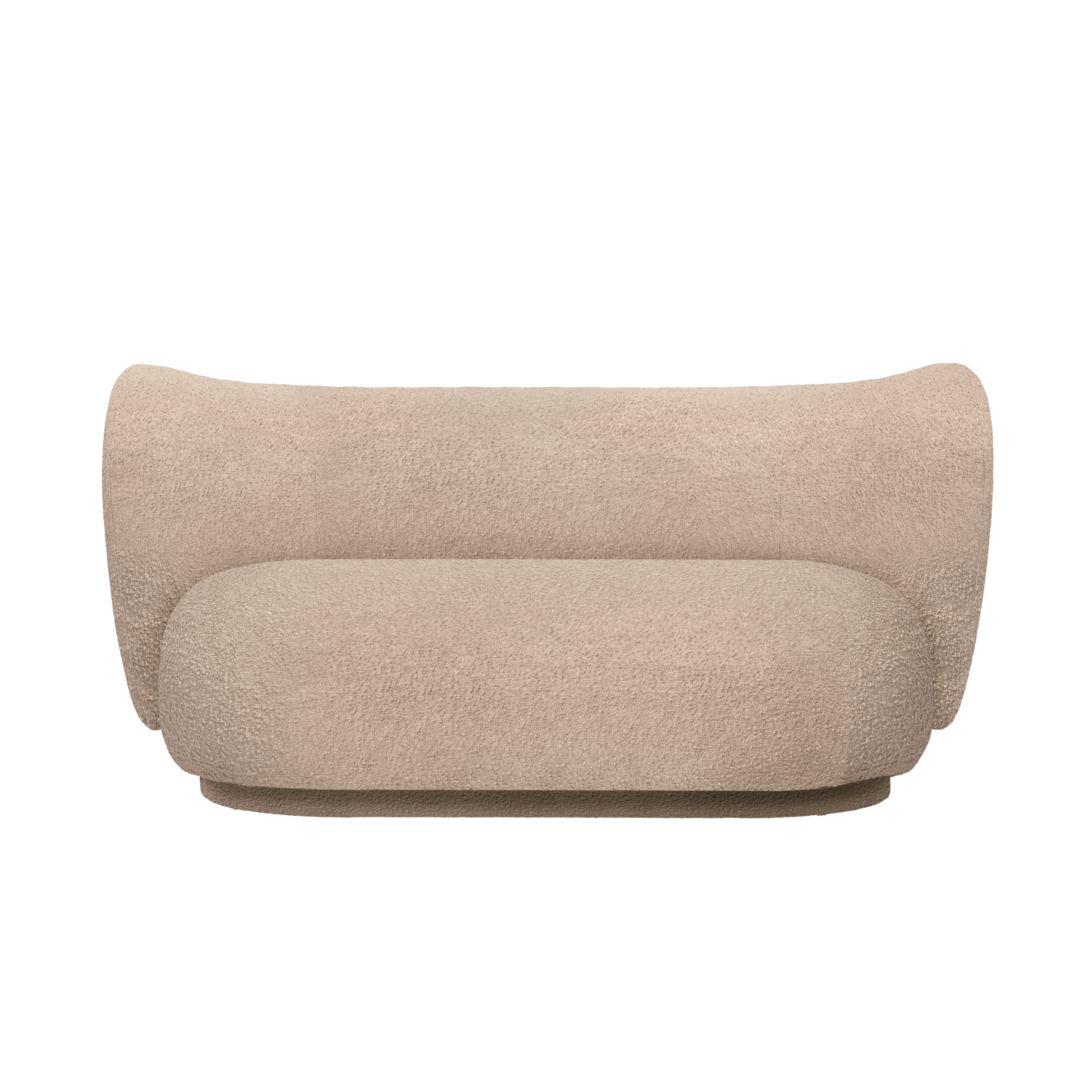 Sofa 2-zits RICO beige bouclé