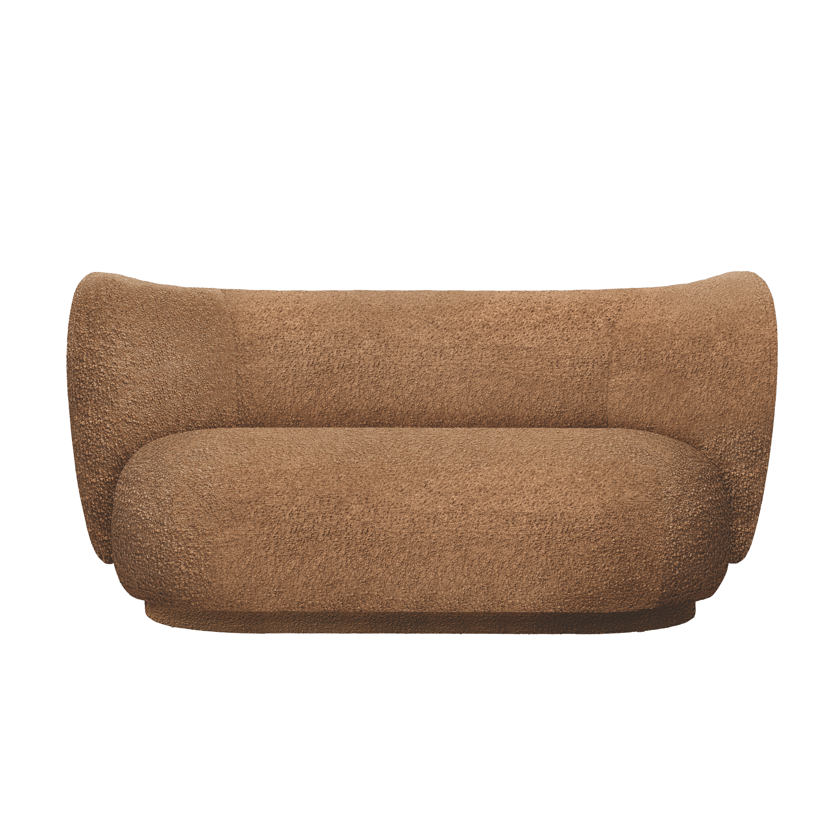 Sofa 2-zits RICO koffie bouclé