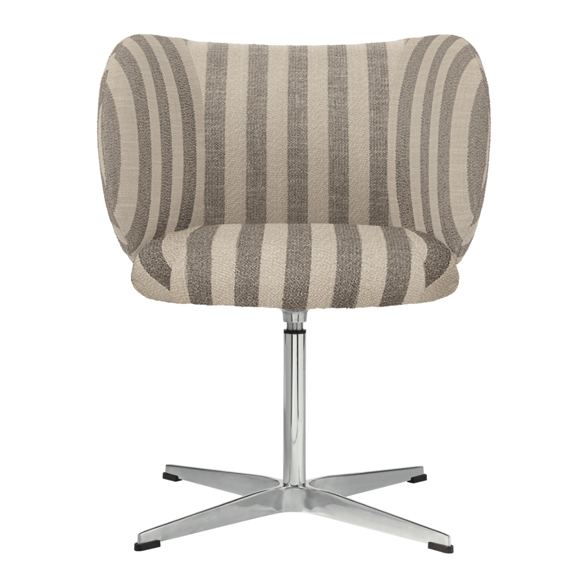 RICO CASTORS Office Chair with Armrests Louisiana Sand with Broken White