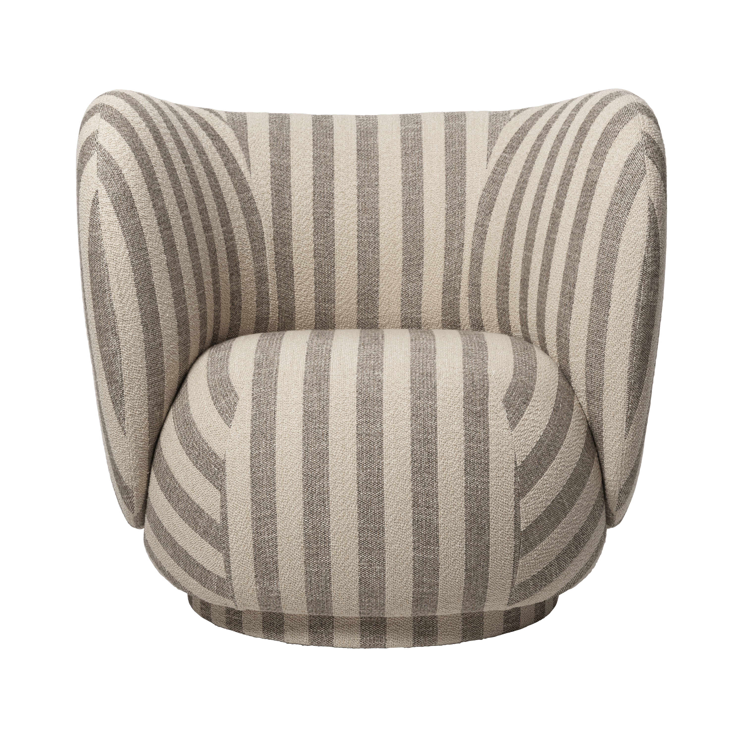 Fauteuil RICO LOUNGE Louisiana zandkleurig met gebroken wit