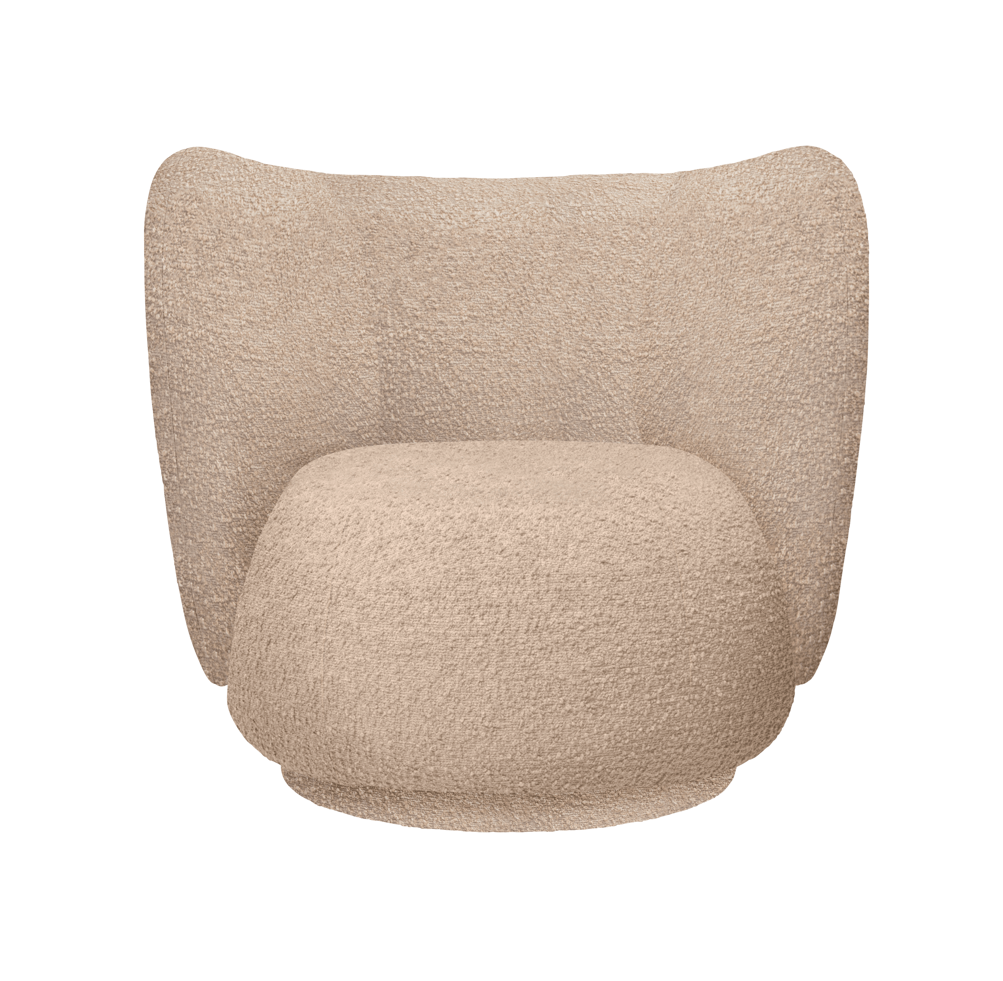 RICO LOUNGE Armchair beige boucle