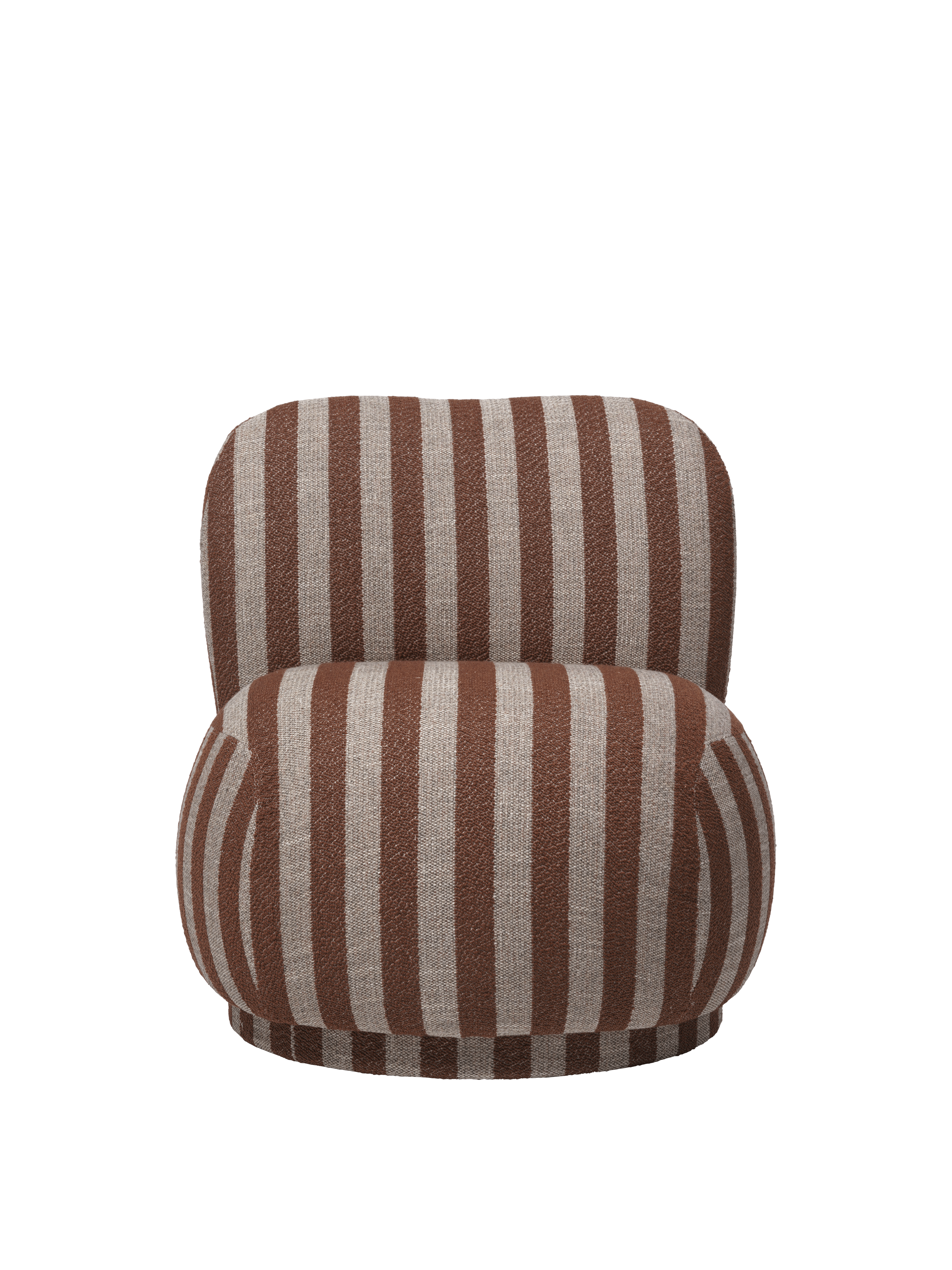 Fauteuil RICO PICCOLO LOUNGE Louisiana chocolade met zandkleur