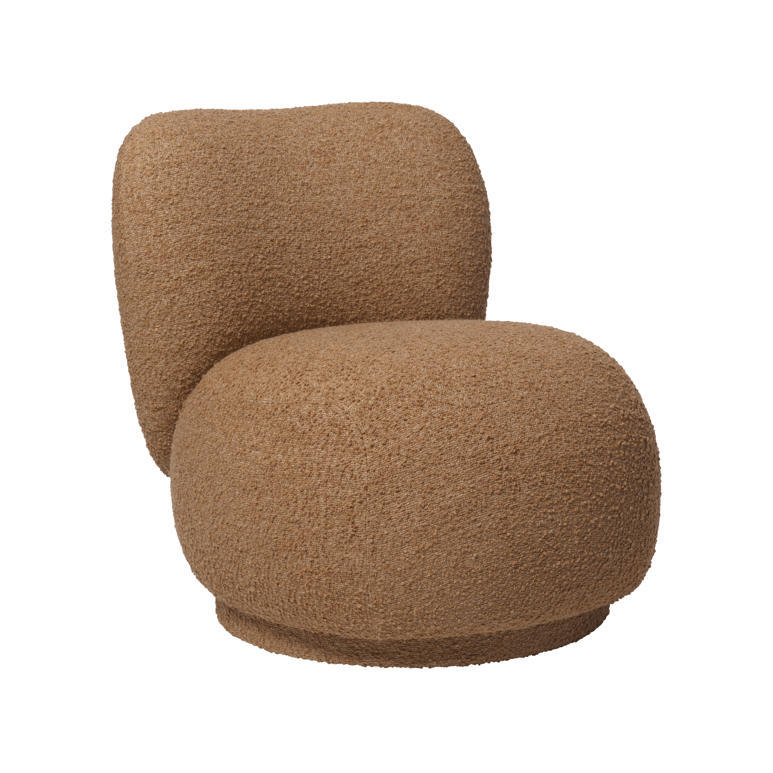 Draaistoel RICO PICCOLO LOUNGE bruin boucle