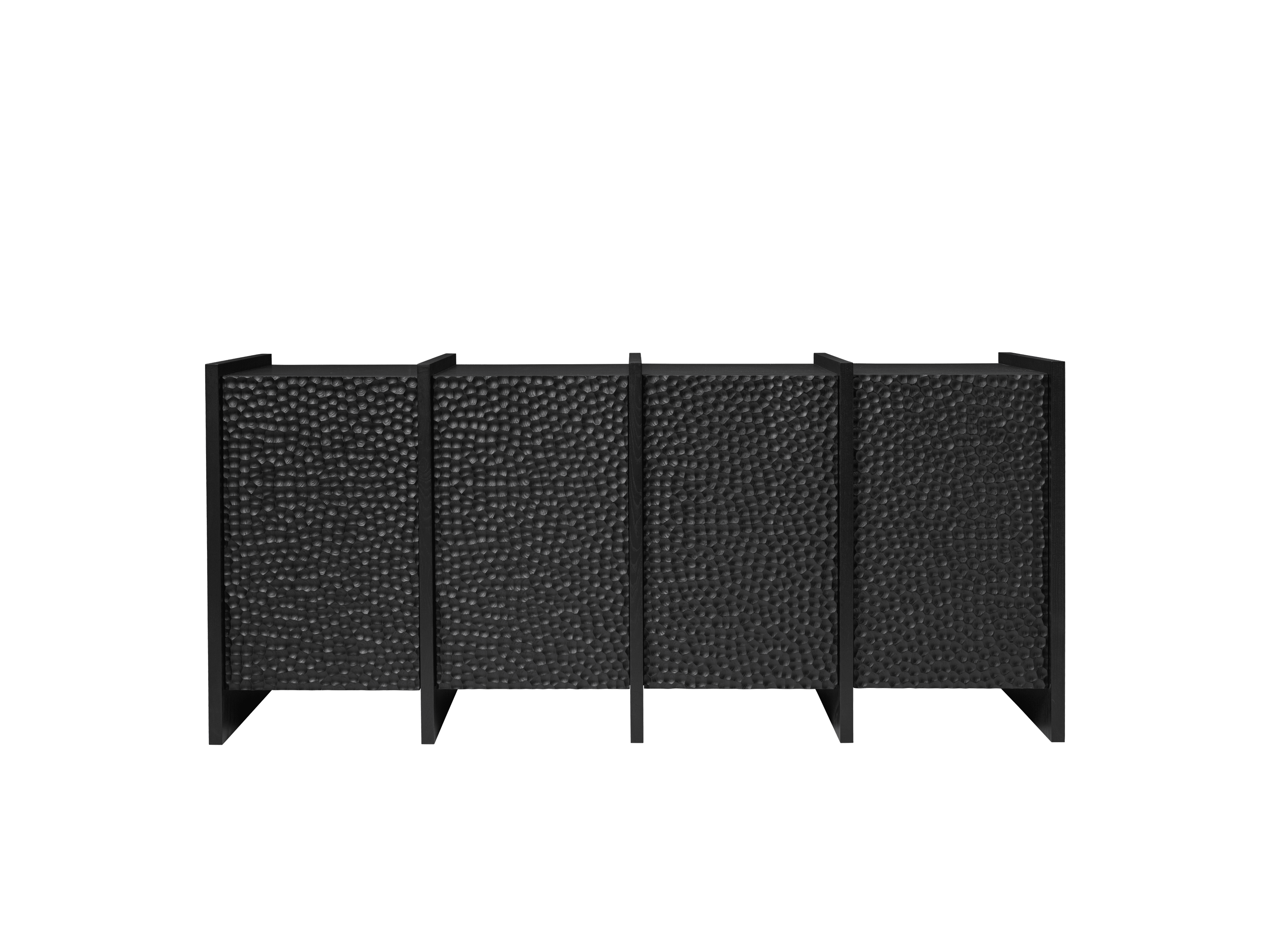 Commode SCARNI zwart essenhout