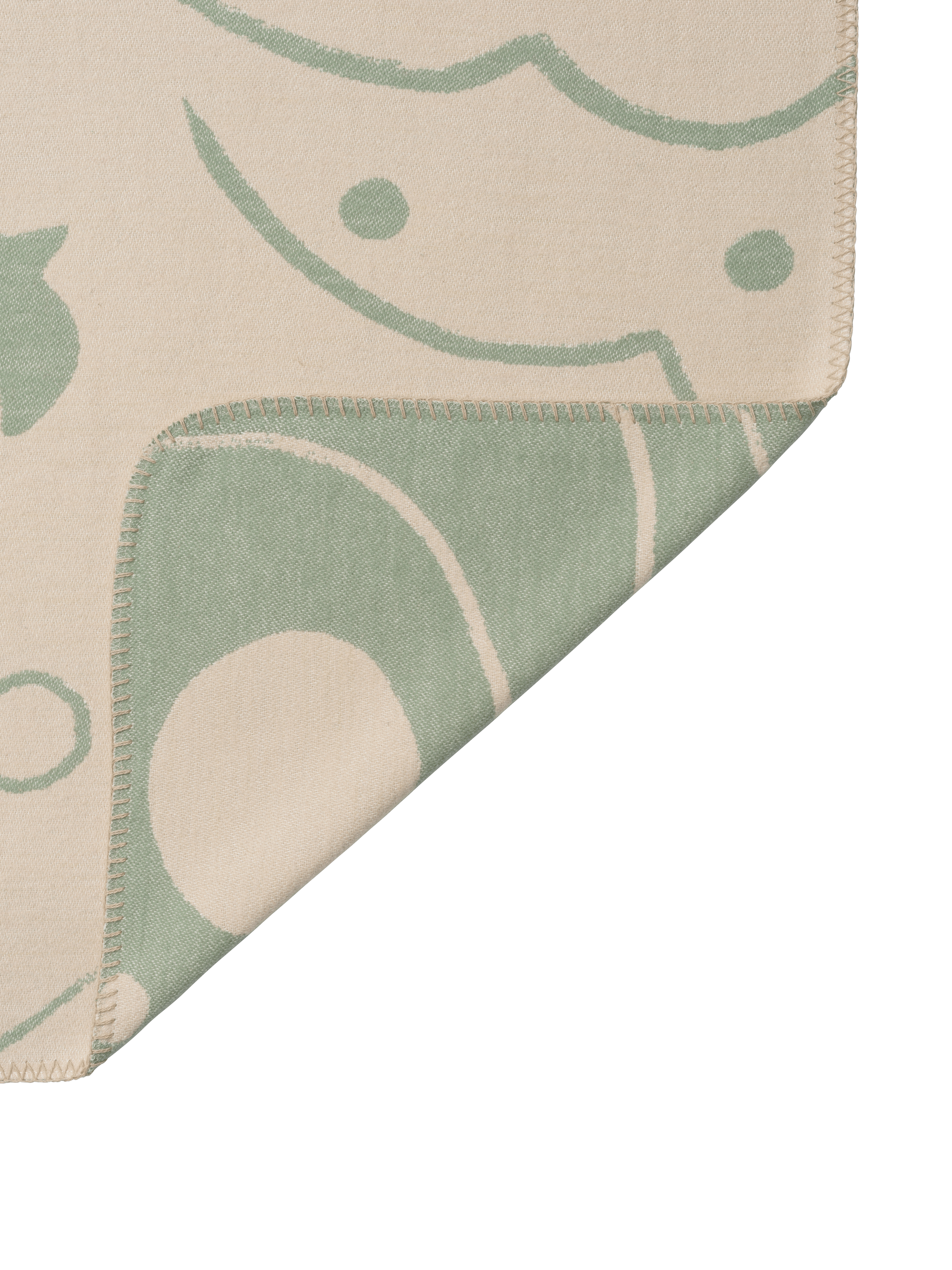 Kinderteppich SKYE grün mit beige