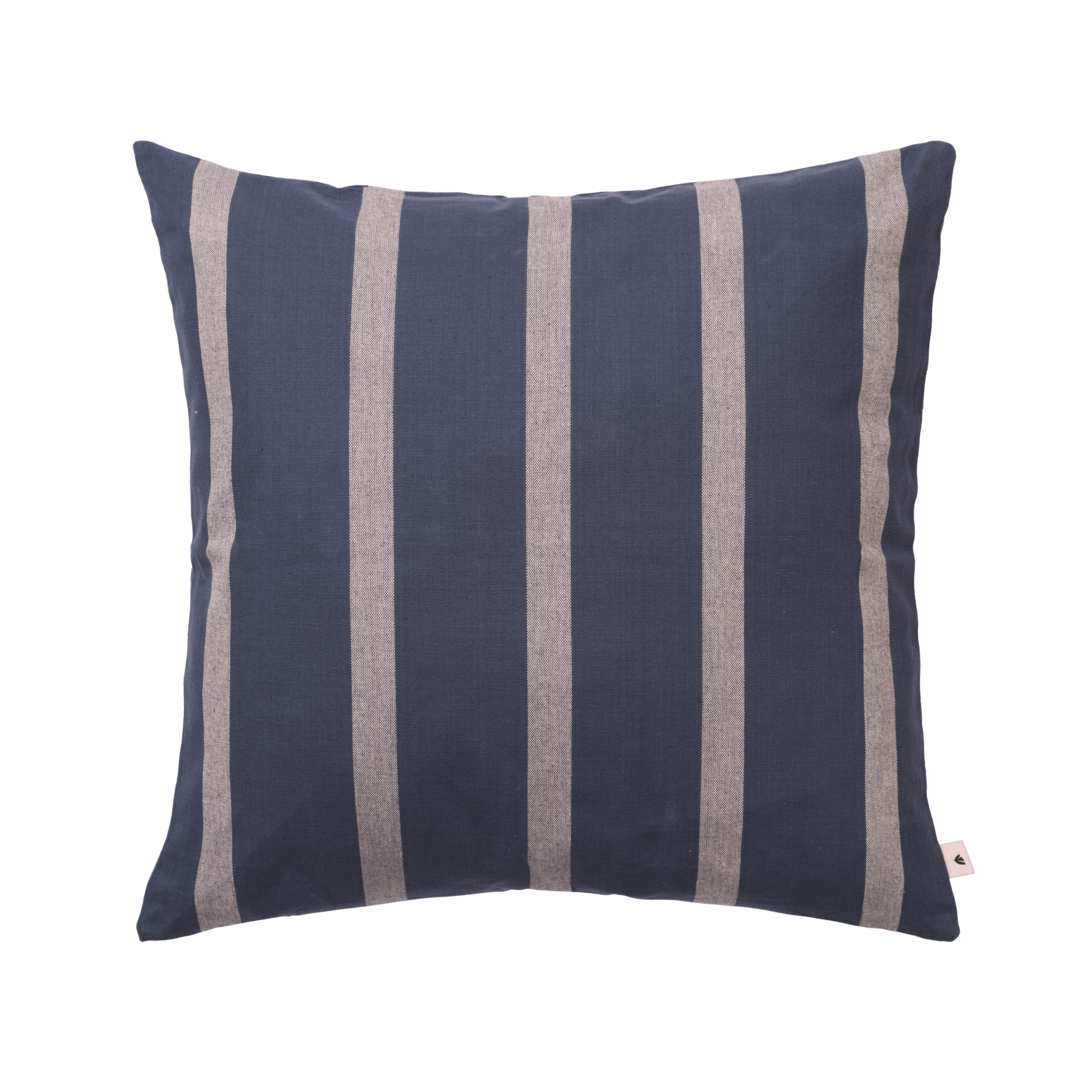 Kussenhoes STRAND indigo met grijs