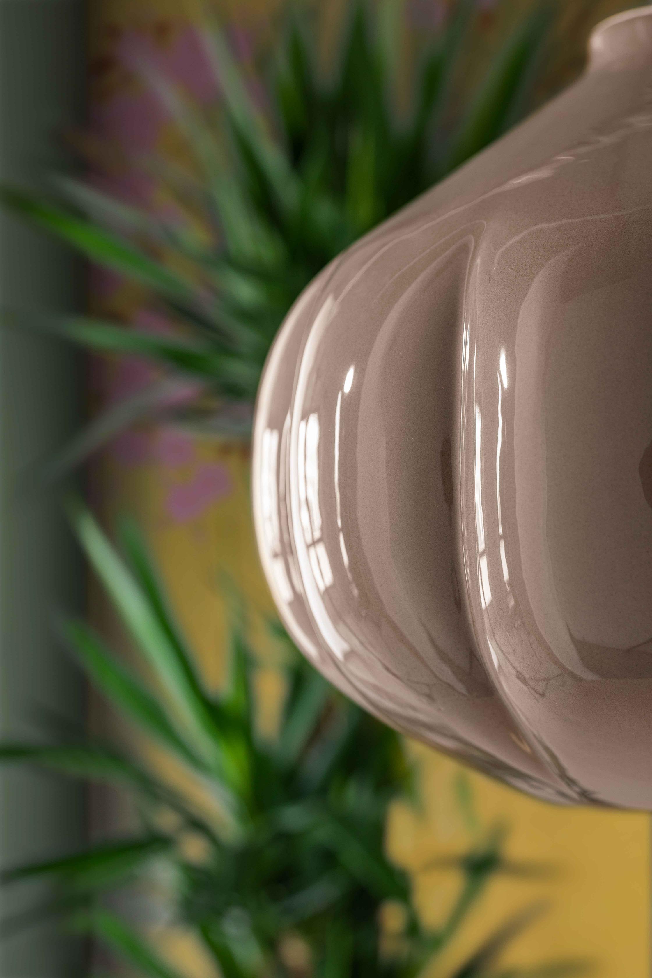 Cremefarbene AFOXÉ-Keramik-Pendelleuchte