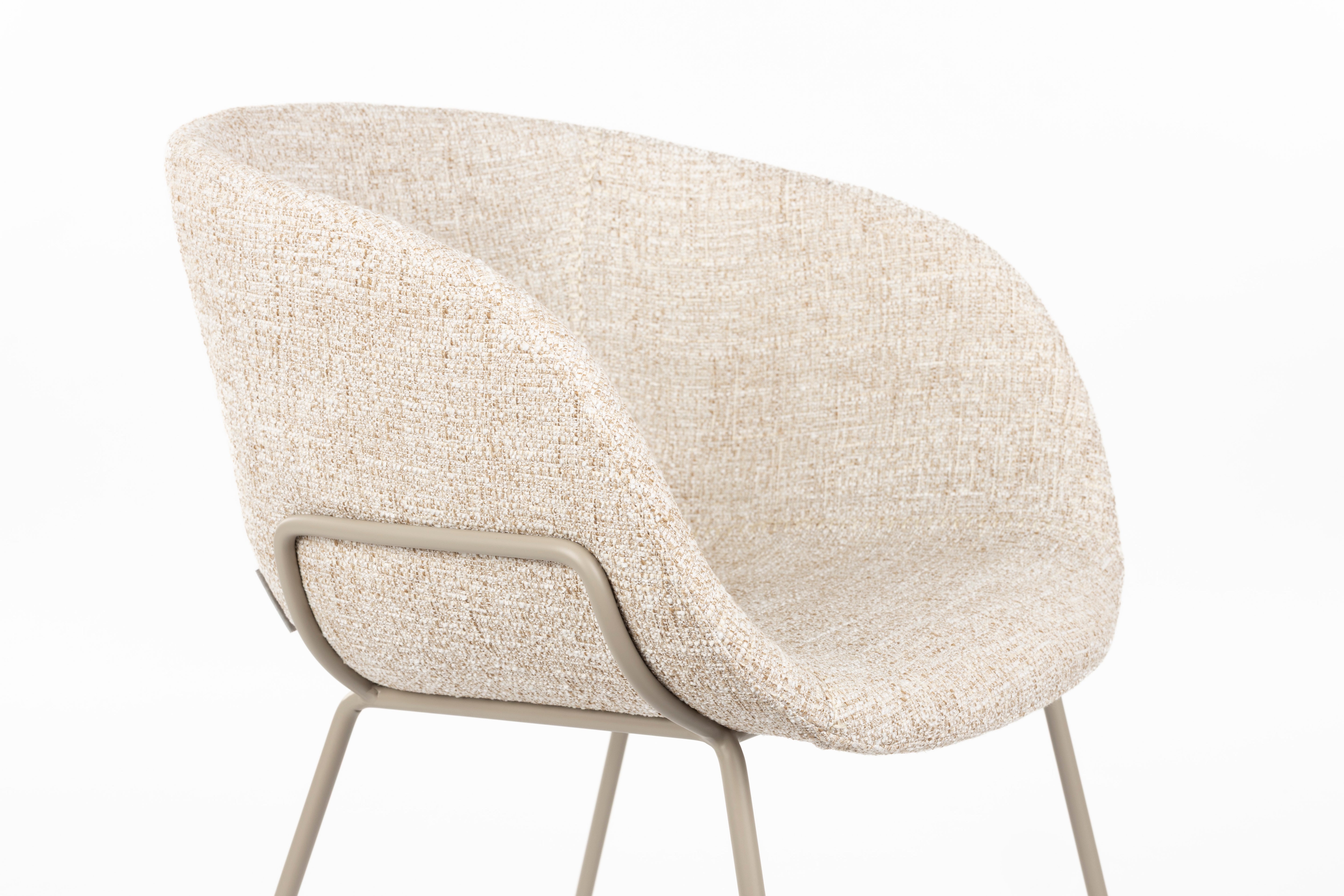 FESTON fauteuil met armleuningen beige