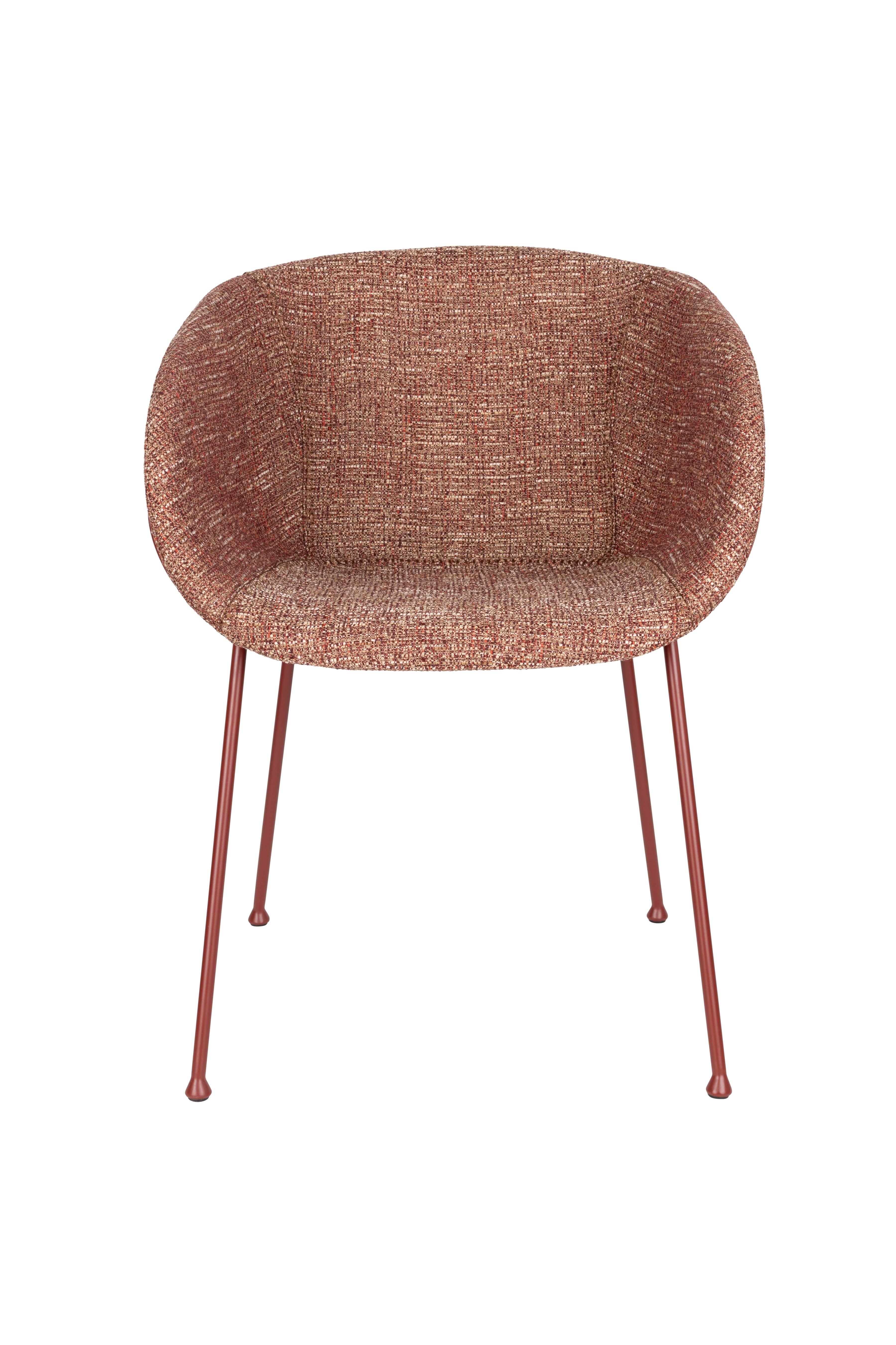 FESTON fauteuil met armleuningen in bordeauxrood