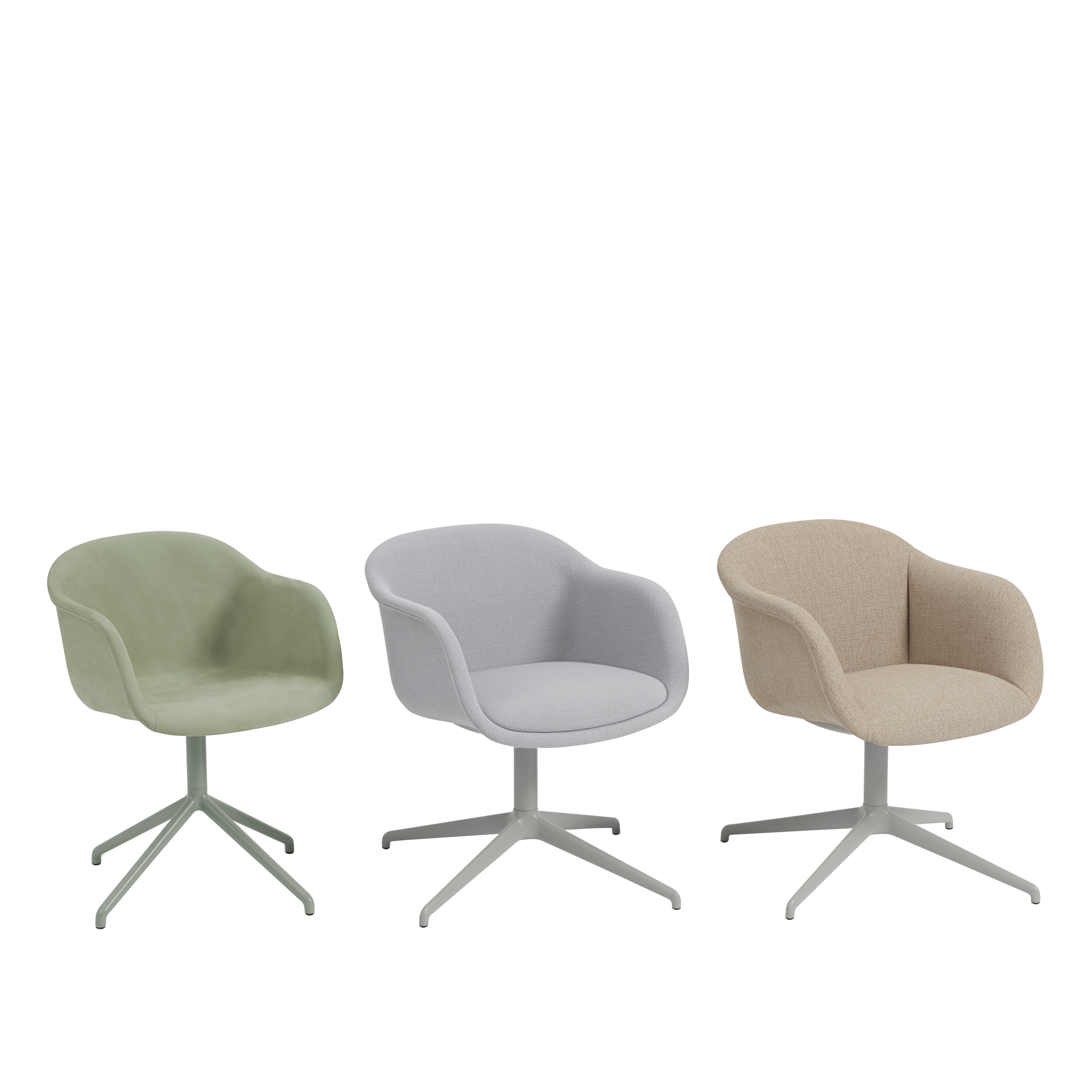 FIBER SOFT draaistoel met armleuningen, gepersonaliseerd