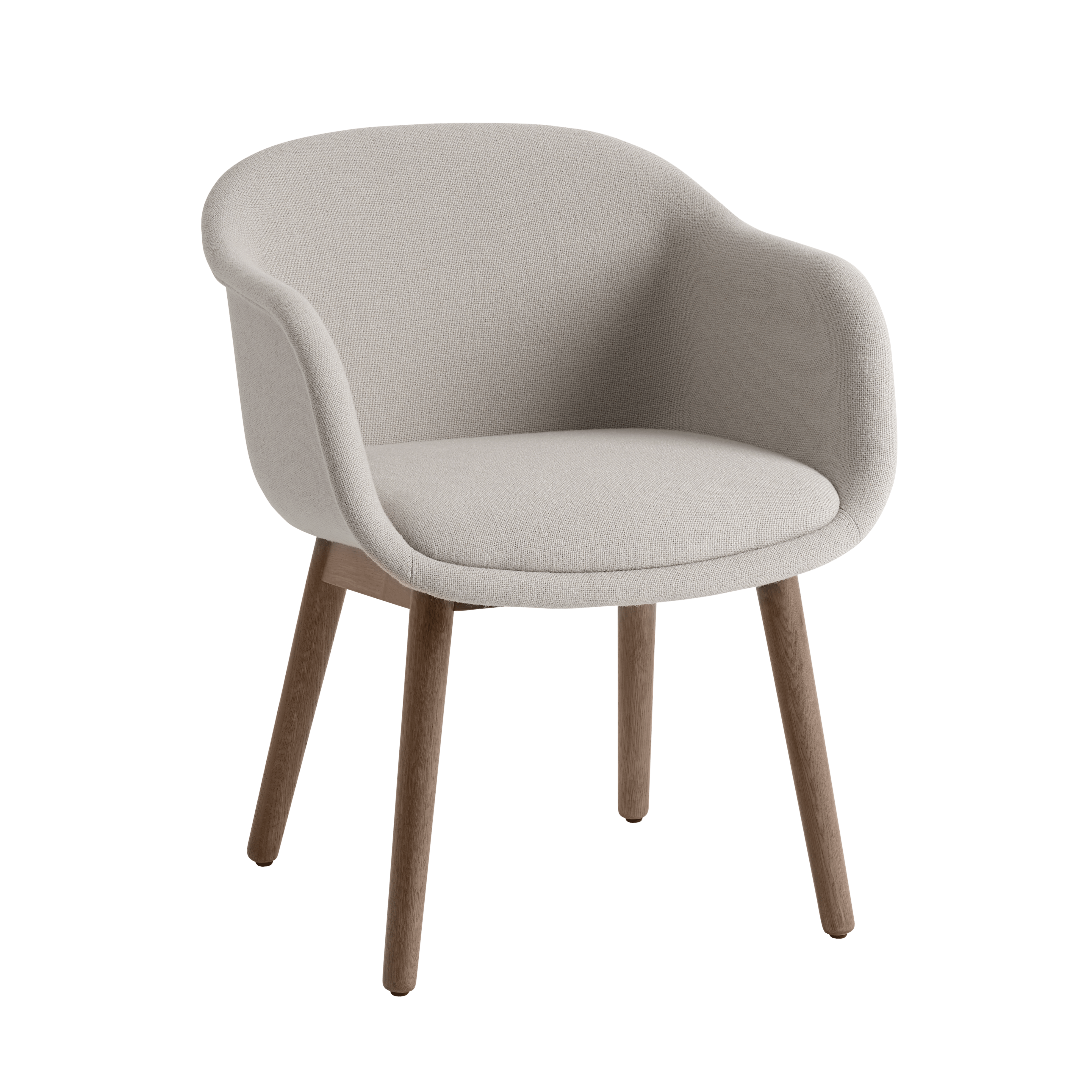 Gepersonaliseerde FIBER CONFERENCE stoel met houten basis