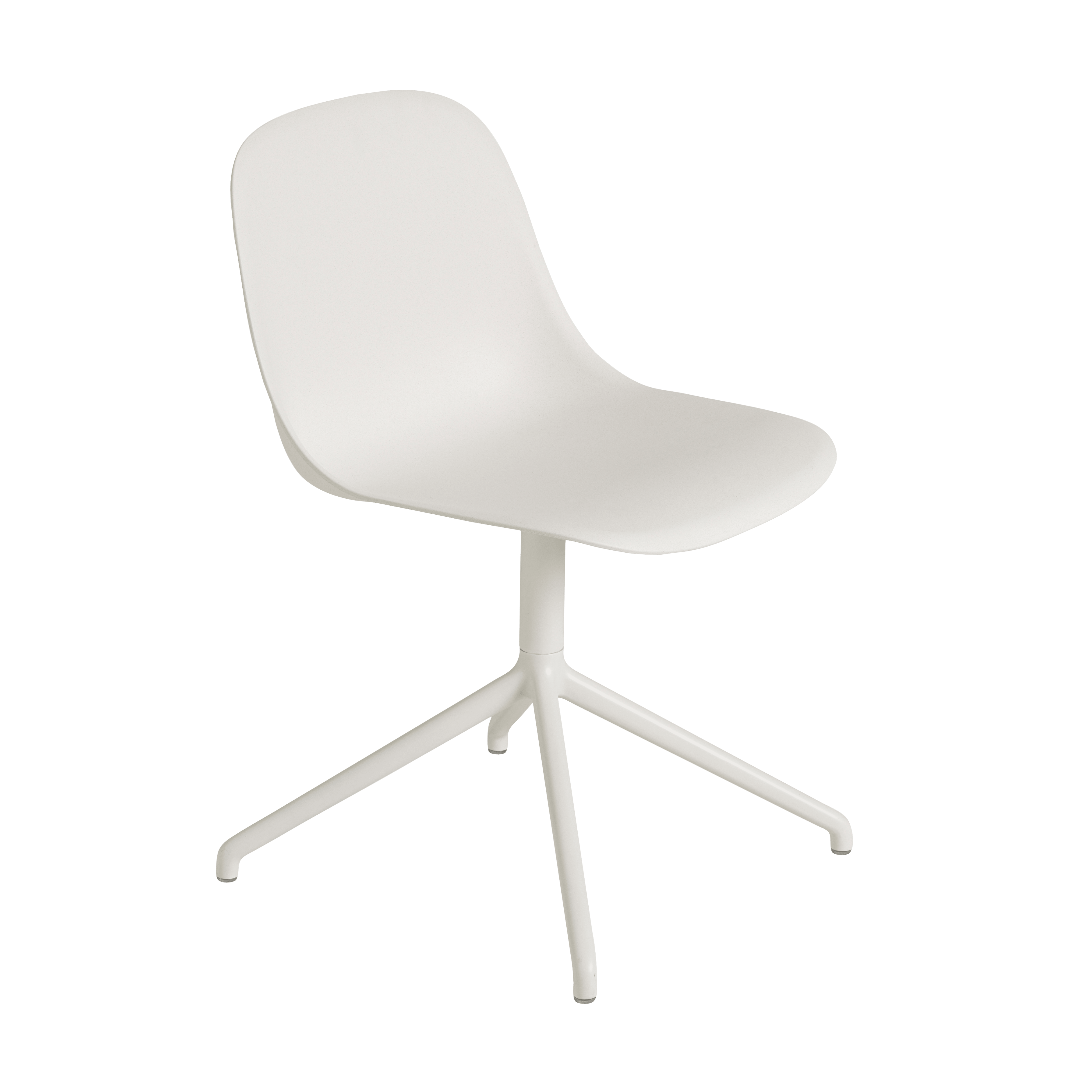 FIBER White Swivel Chair