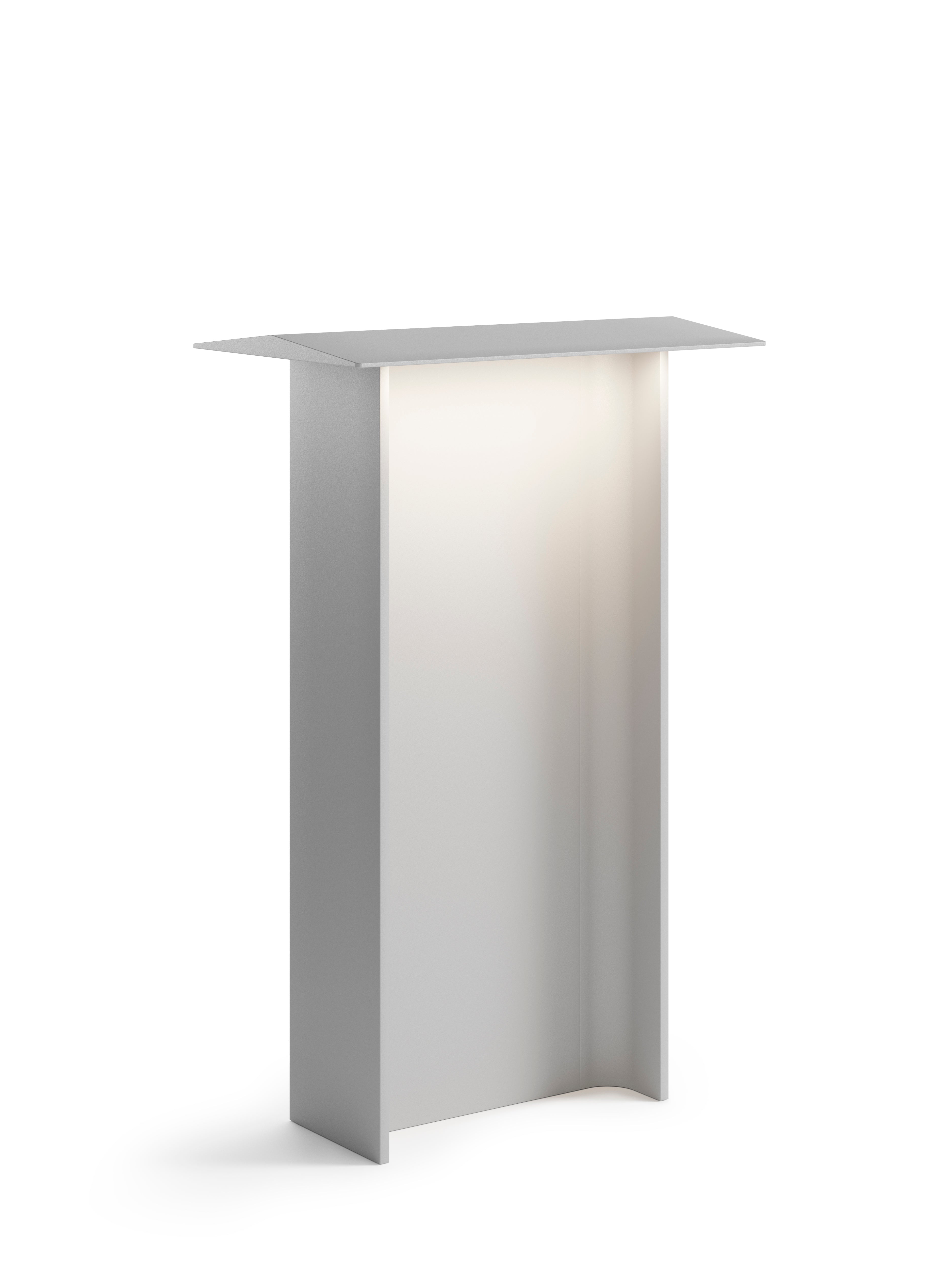 Buiten vloerlamp FIENILE lichtgrijs