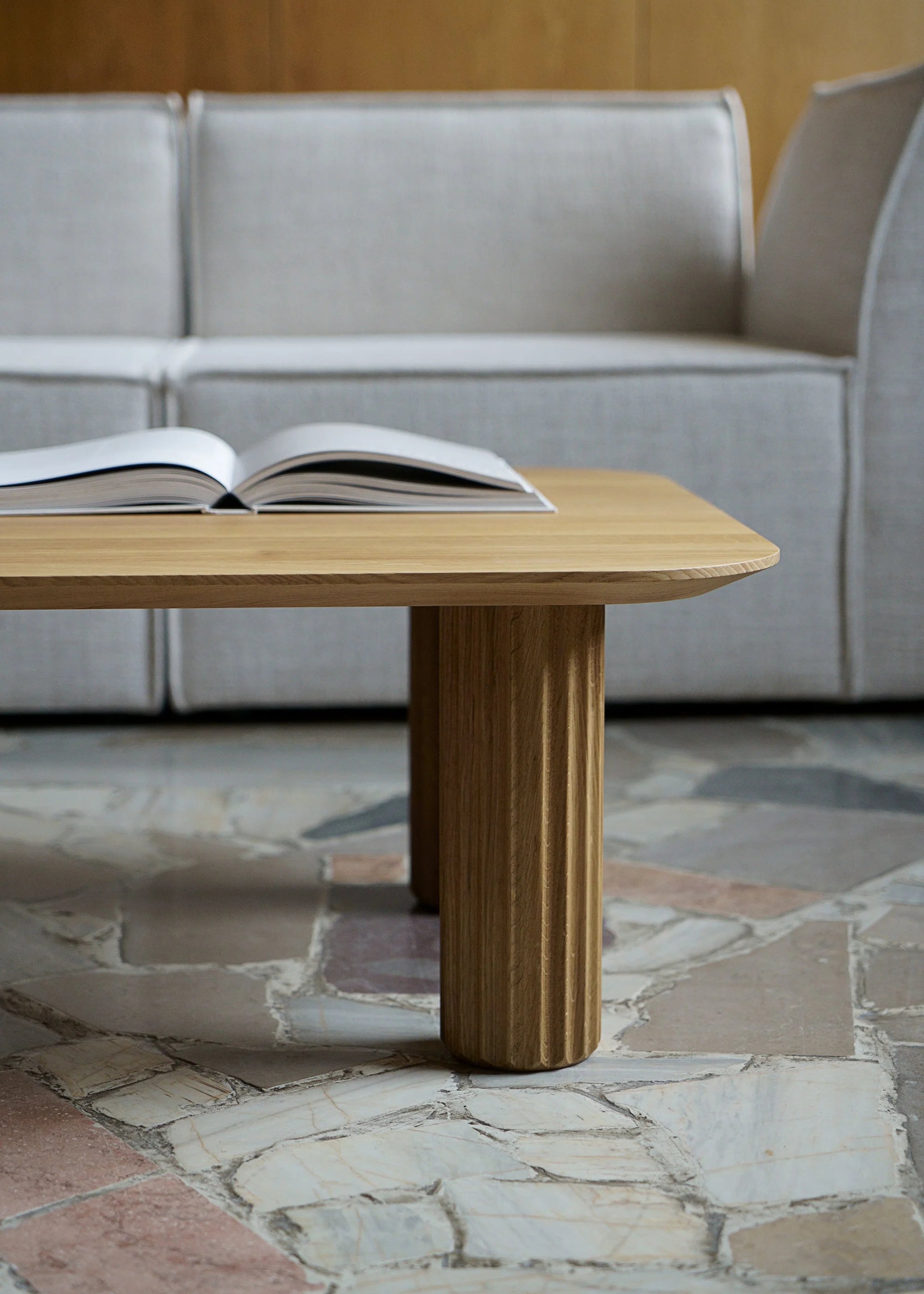 Salontafel FILAR donker eikenhout