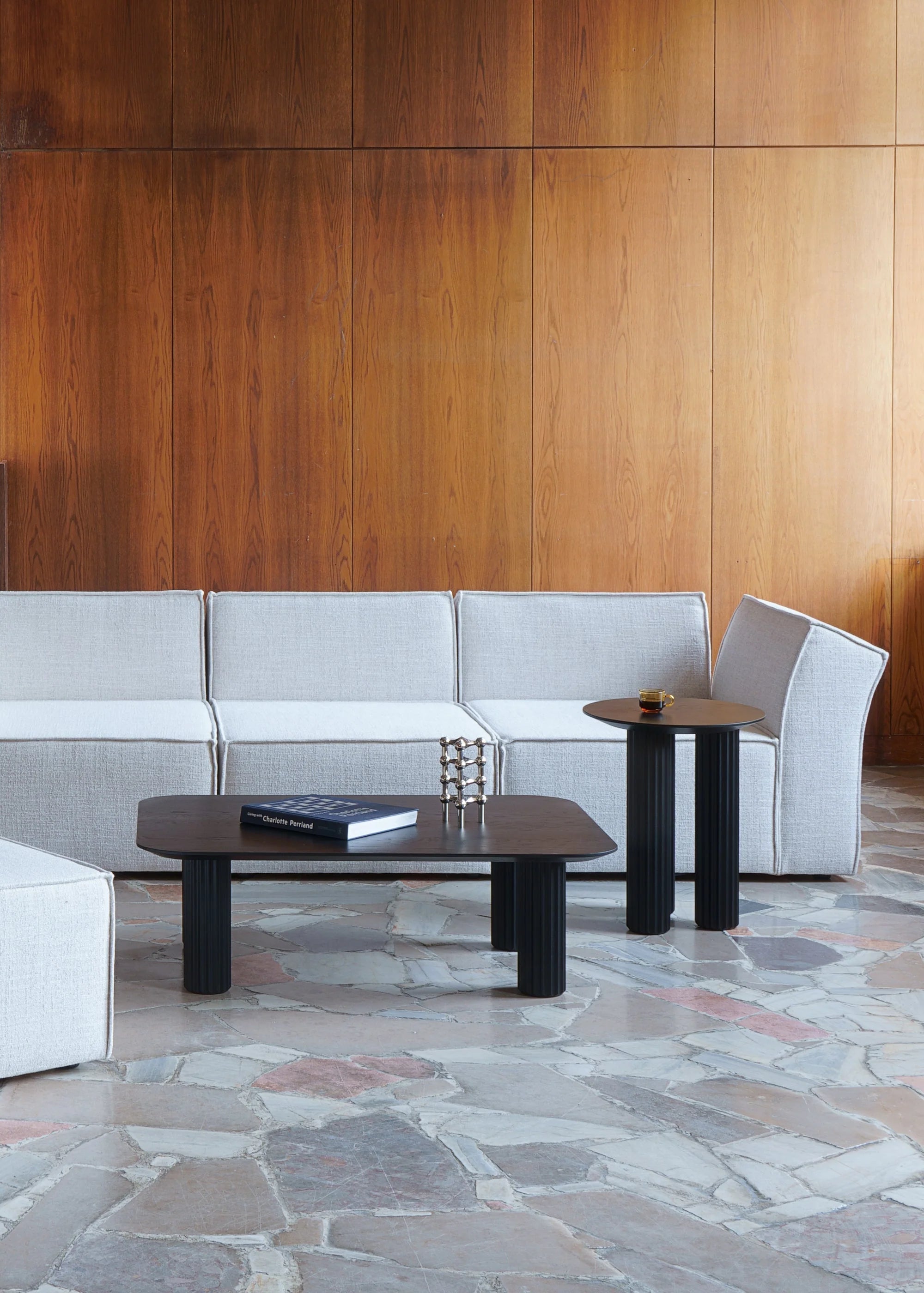 Salontafel FILAR donker eikenhout