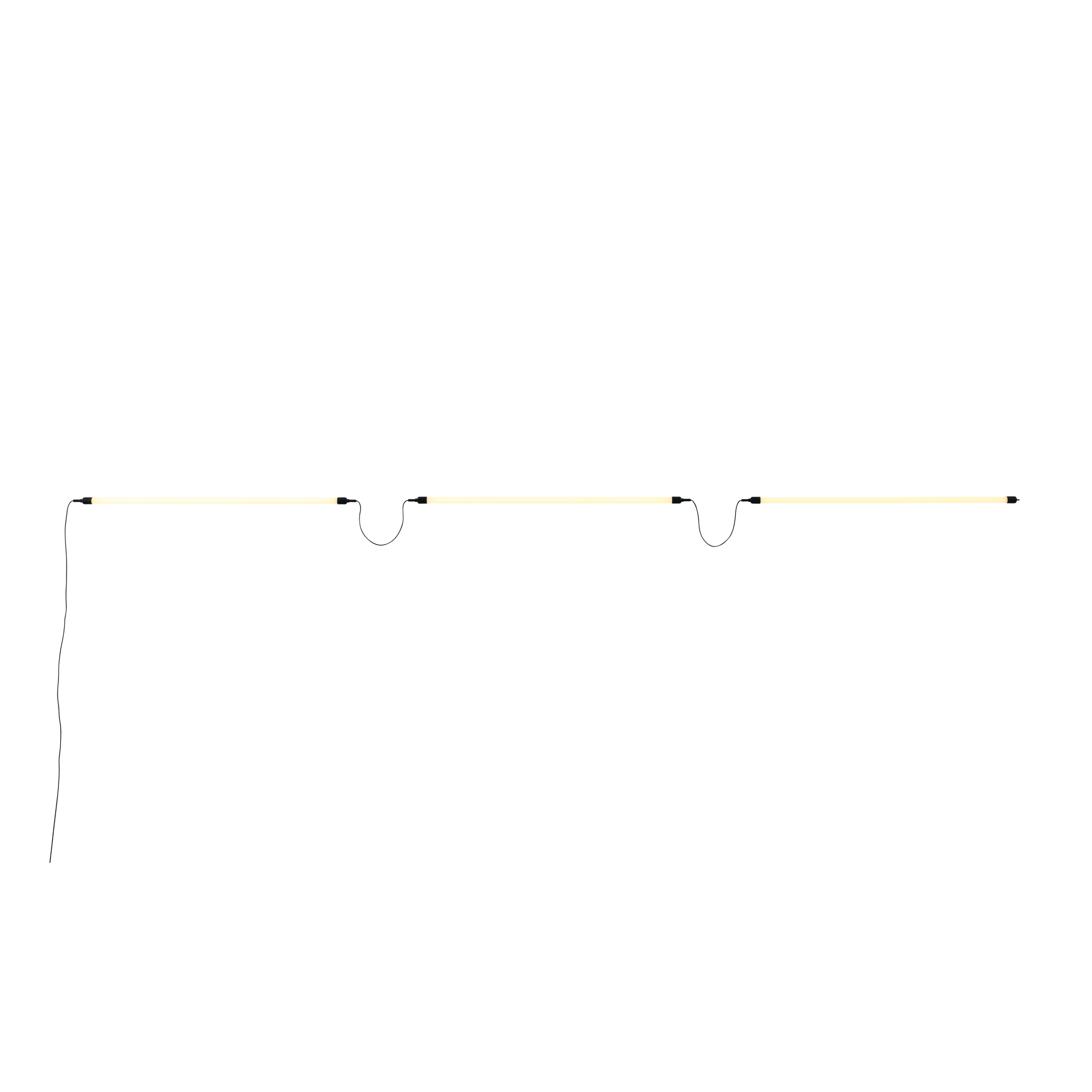 Wandlamp FINE - configuratie 4 zwart