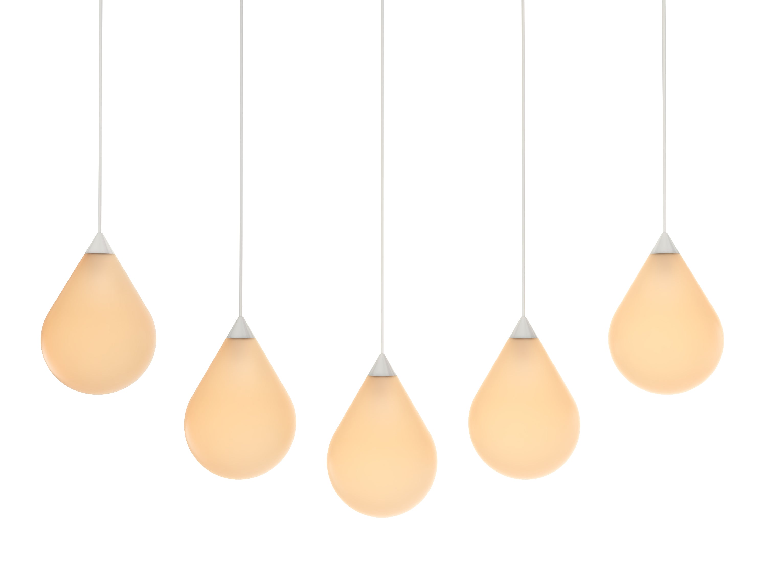 Lampa wisząca FLARE BEAD opalowy klosz