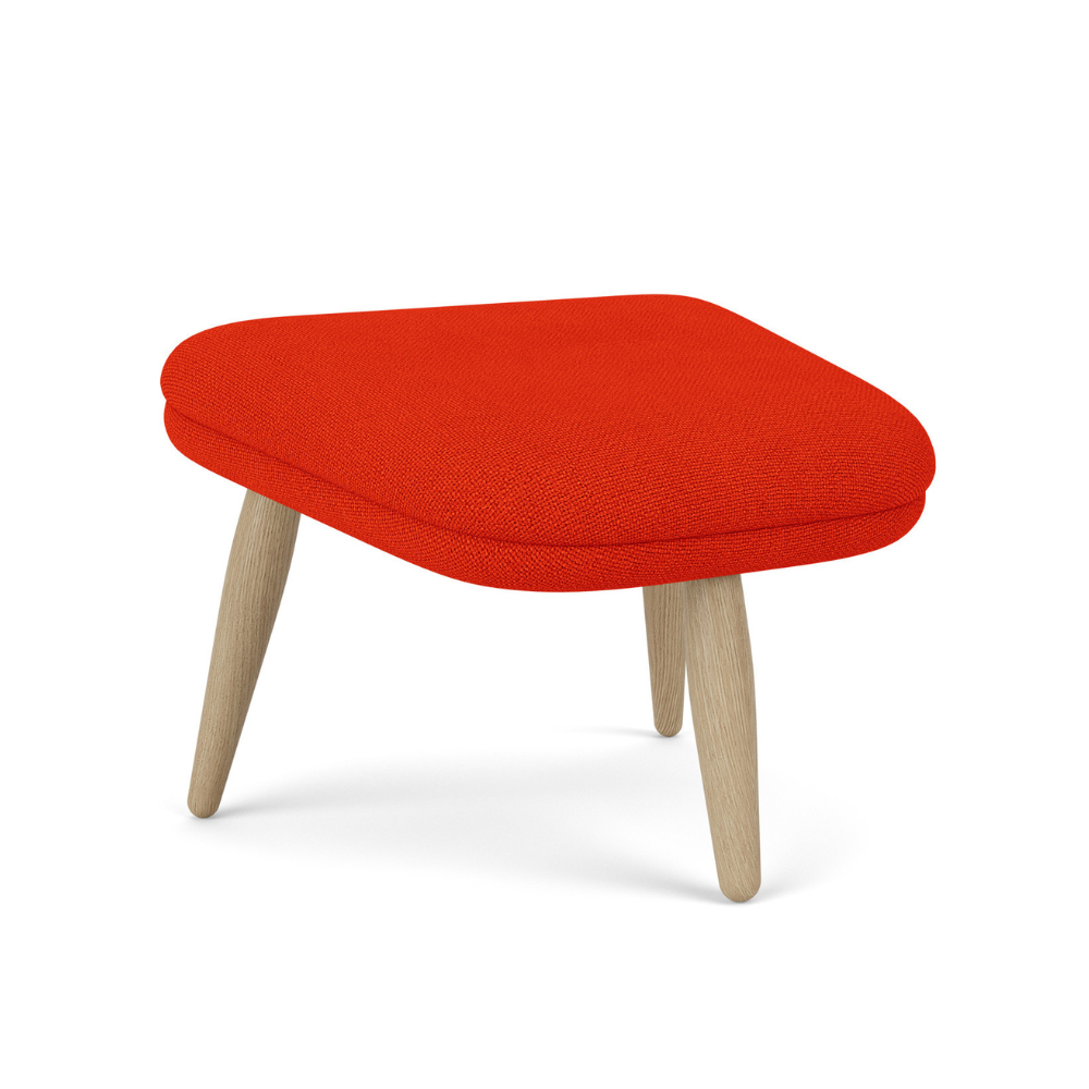 ODA Red Footrest with Oak Base