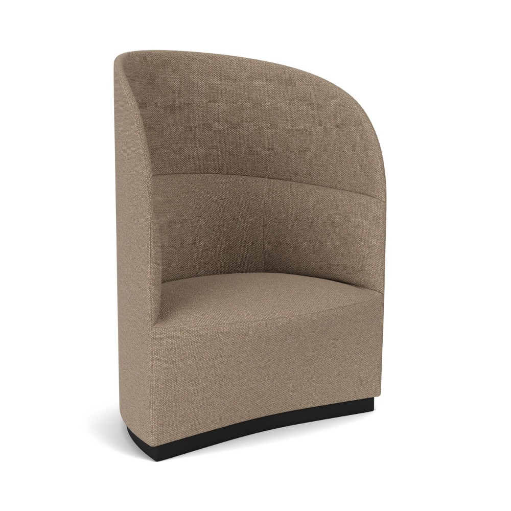 Fauteuil met hoge rug TEAROOM bruin